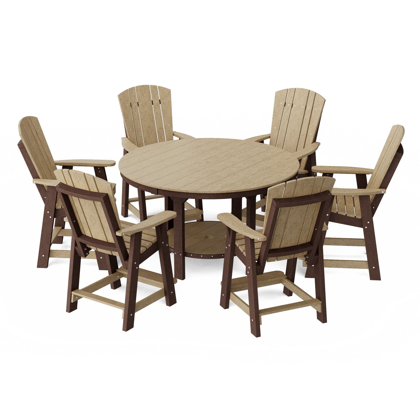 Heritage 7-Piece Round Counter Height Dining Set