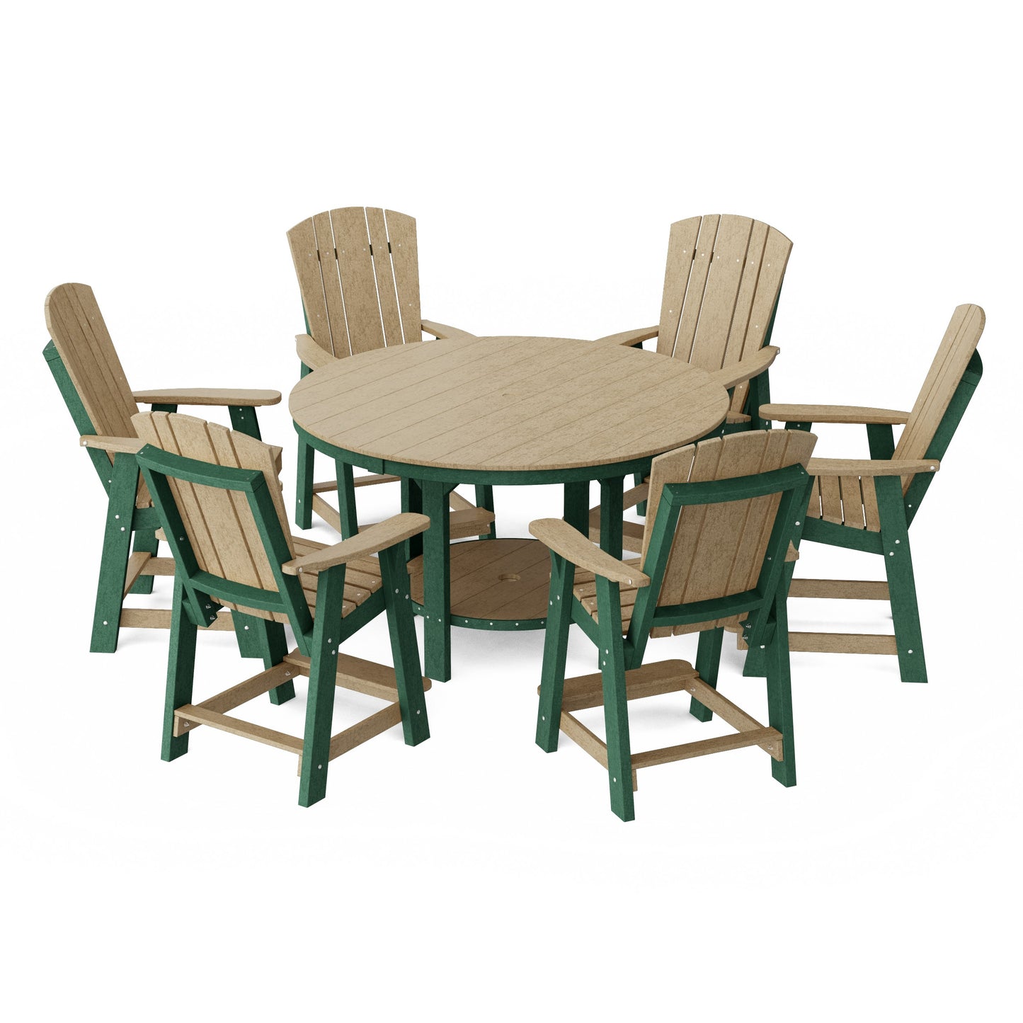 Heritage 7-Piece Round Counter Height Dining Set