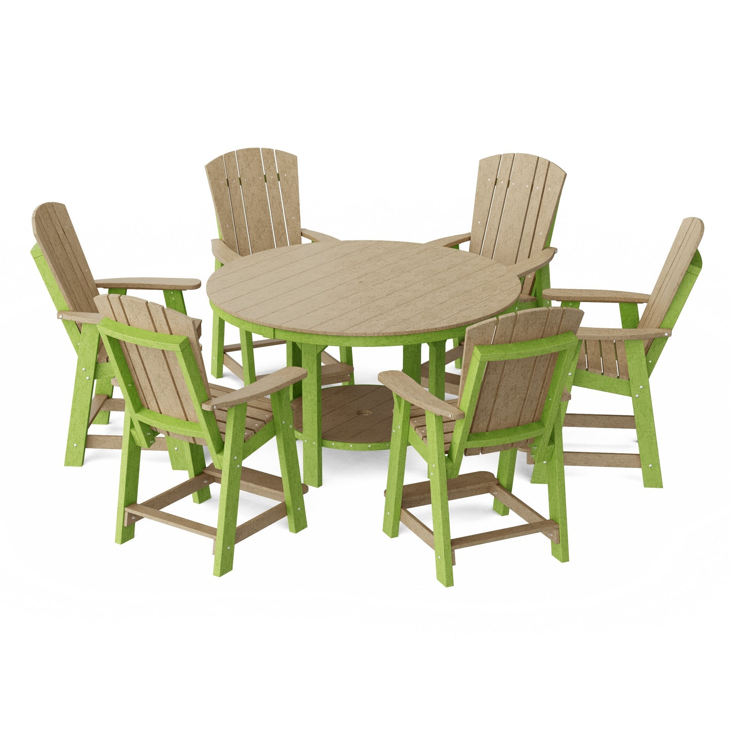 Heritage 7-Piece Round Counter Height Dining Set