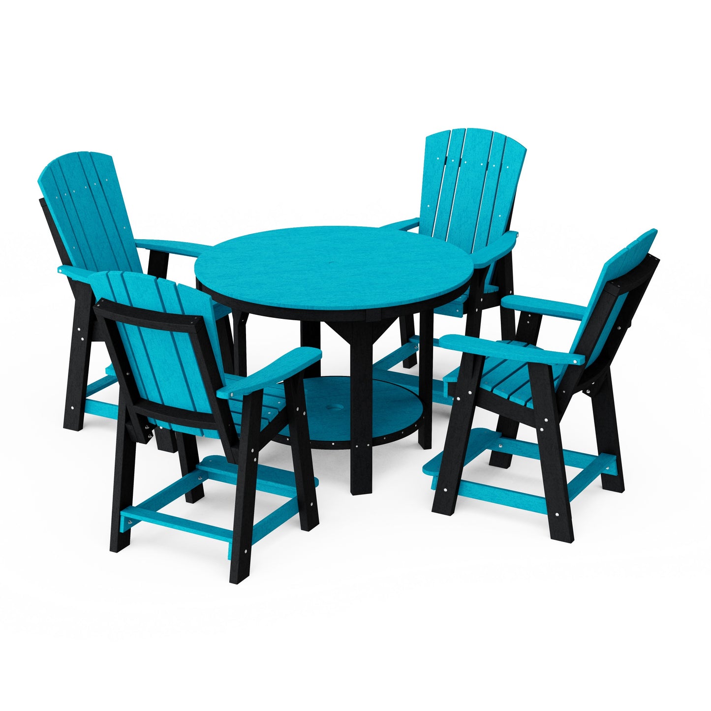 Heritage 5-Piece Round Counter Height Dining Set