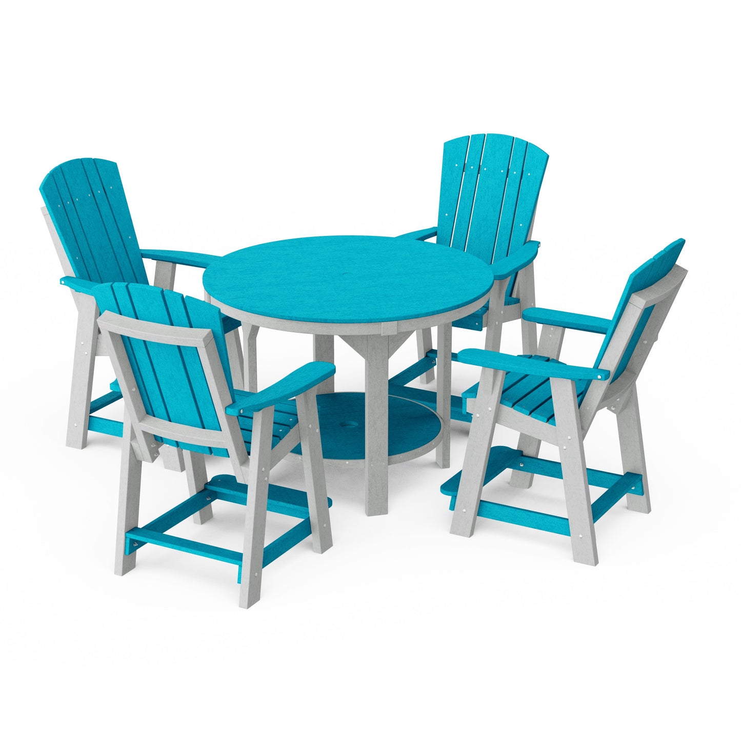 Heritage 5-Piece Round Counter Height Dining Set