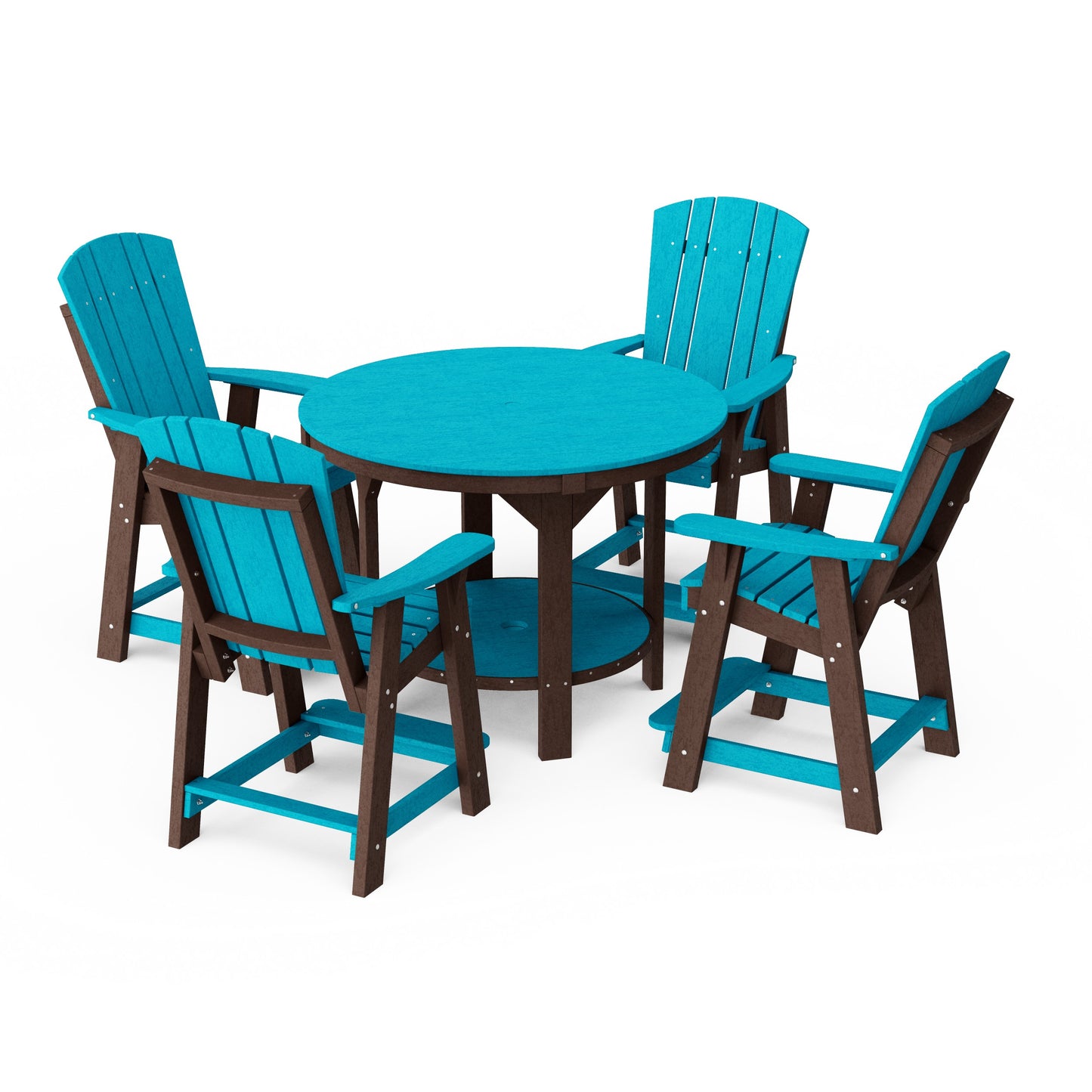 Heritage 5-Piece Round Counter Height Dining Set