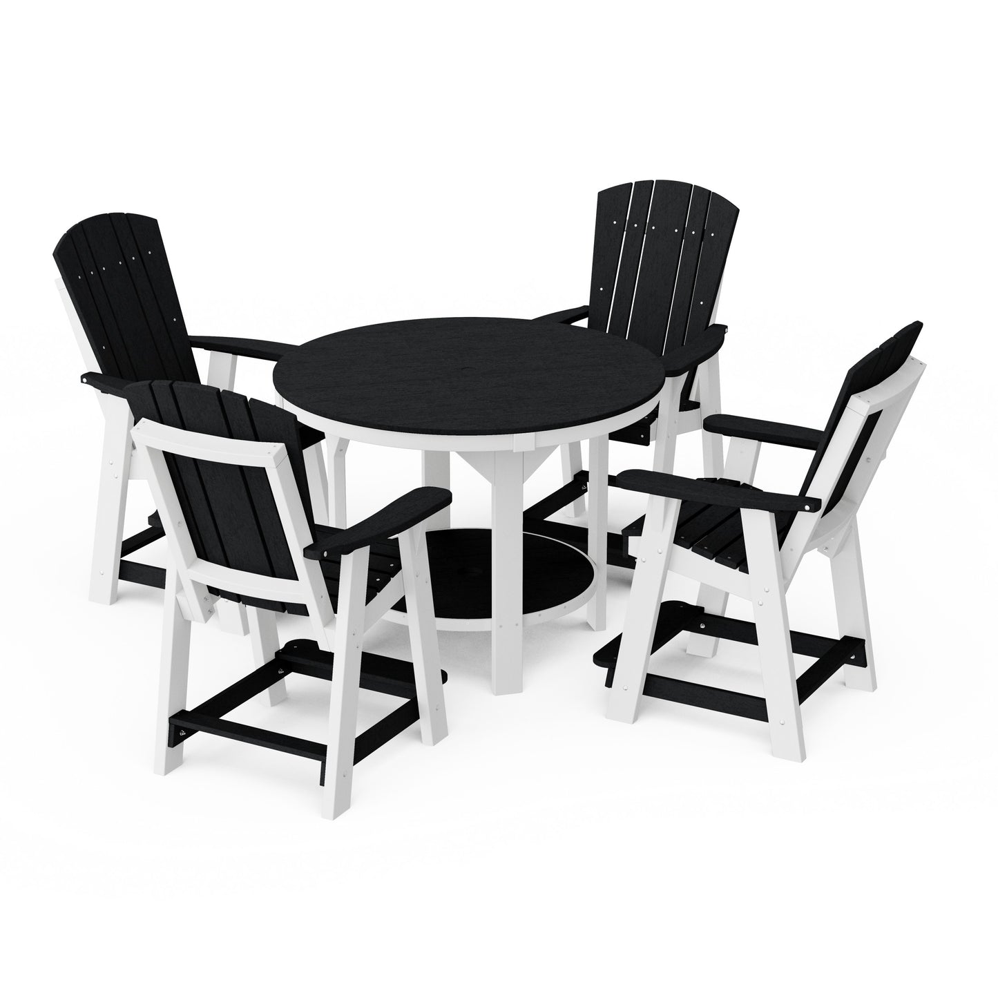 Heritage 5-Piece Round Counter Height Dining Set