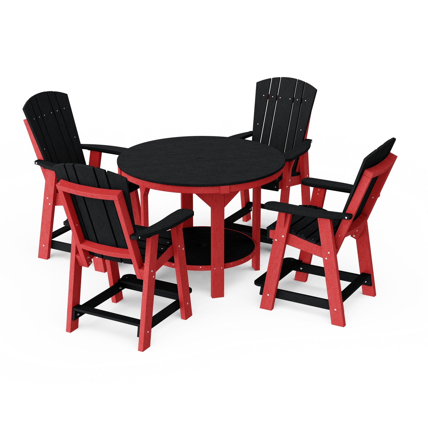 Heritage 5-Piece Round Counter Height Dining Set