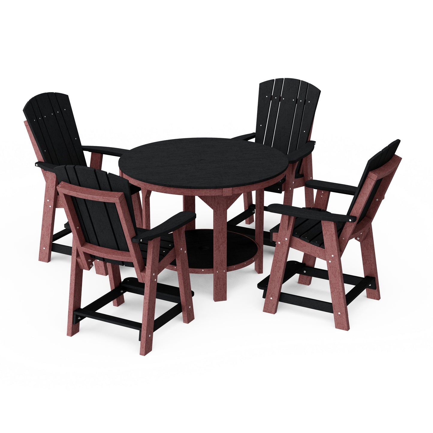Heritage 5-Piece Round Counter Height Dining Set