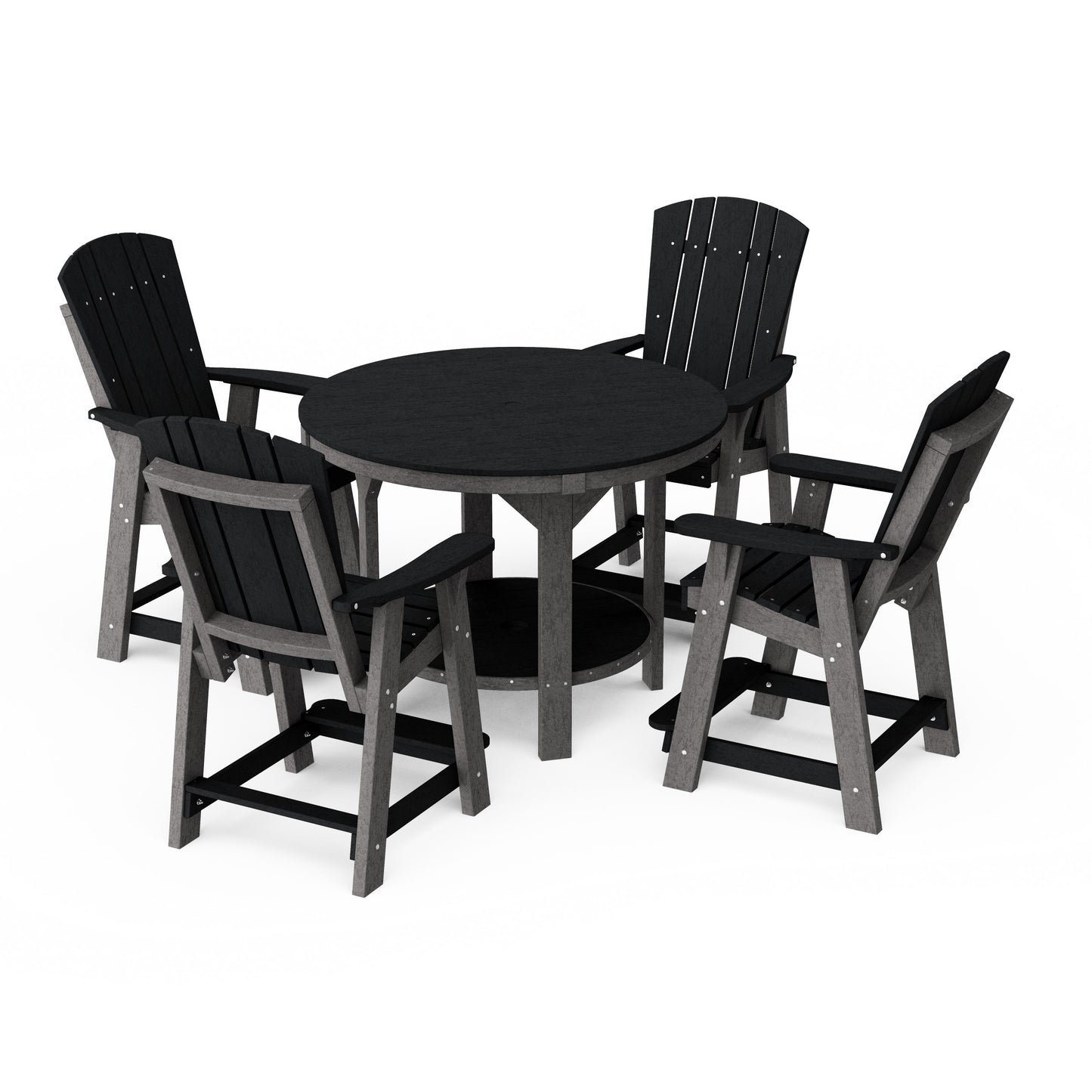 Heritage 5-Piece Round Counter Height Dining Set