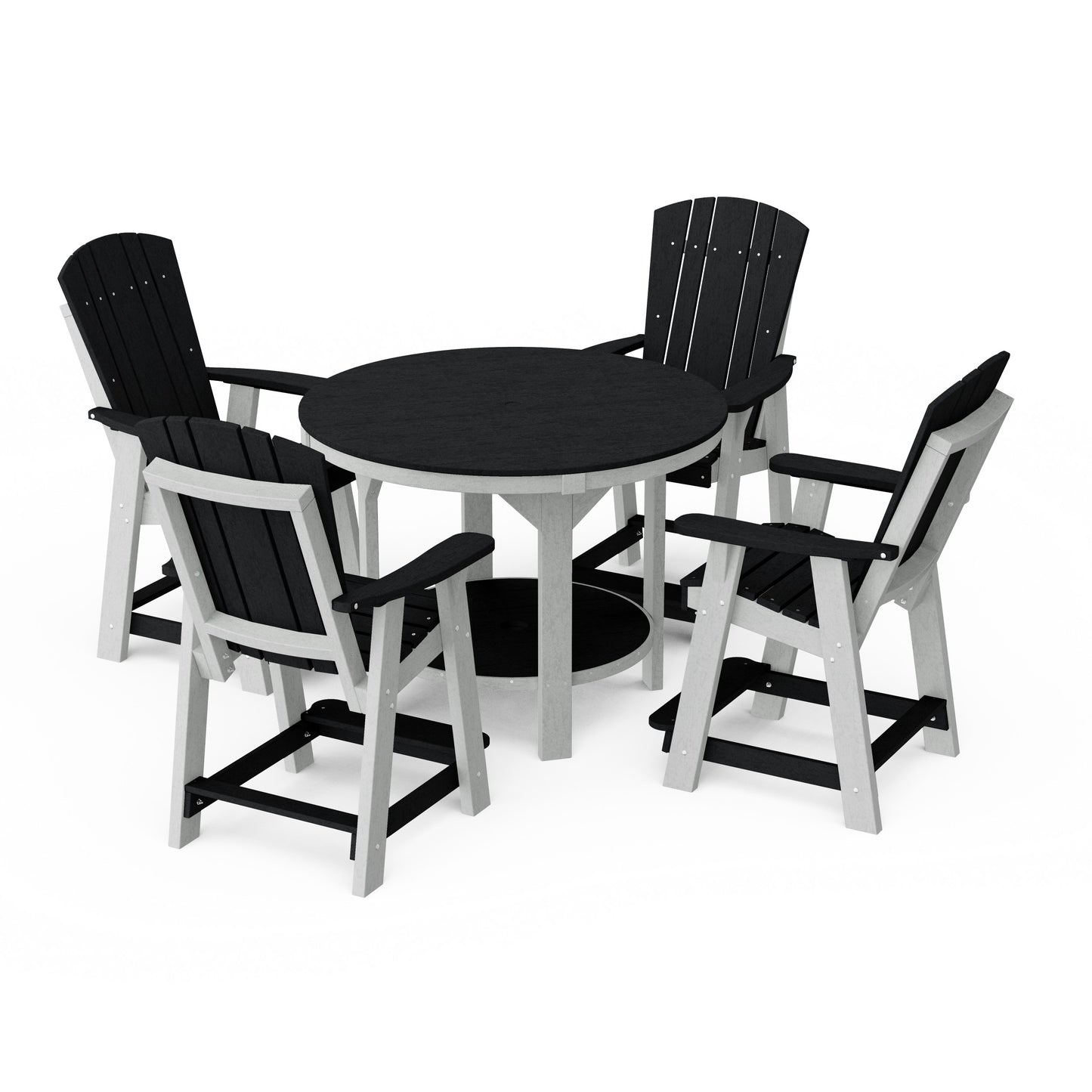 Heritage 5-Piece Round Counter Height Dining Set