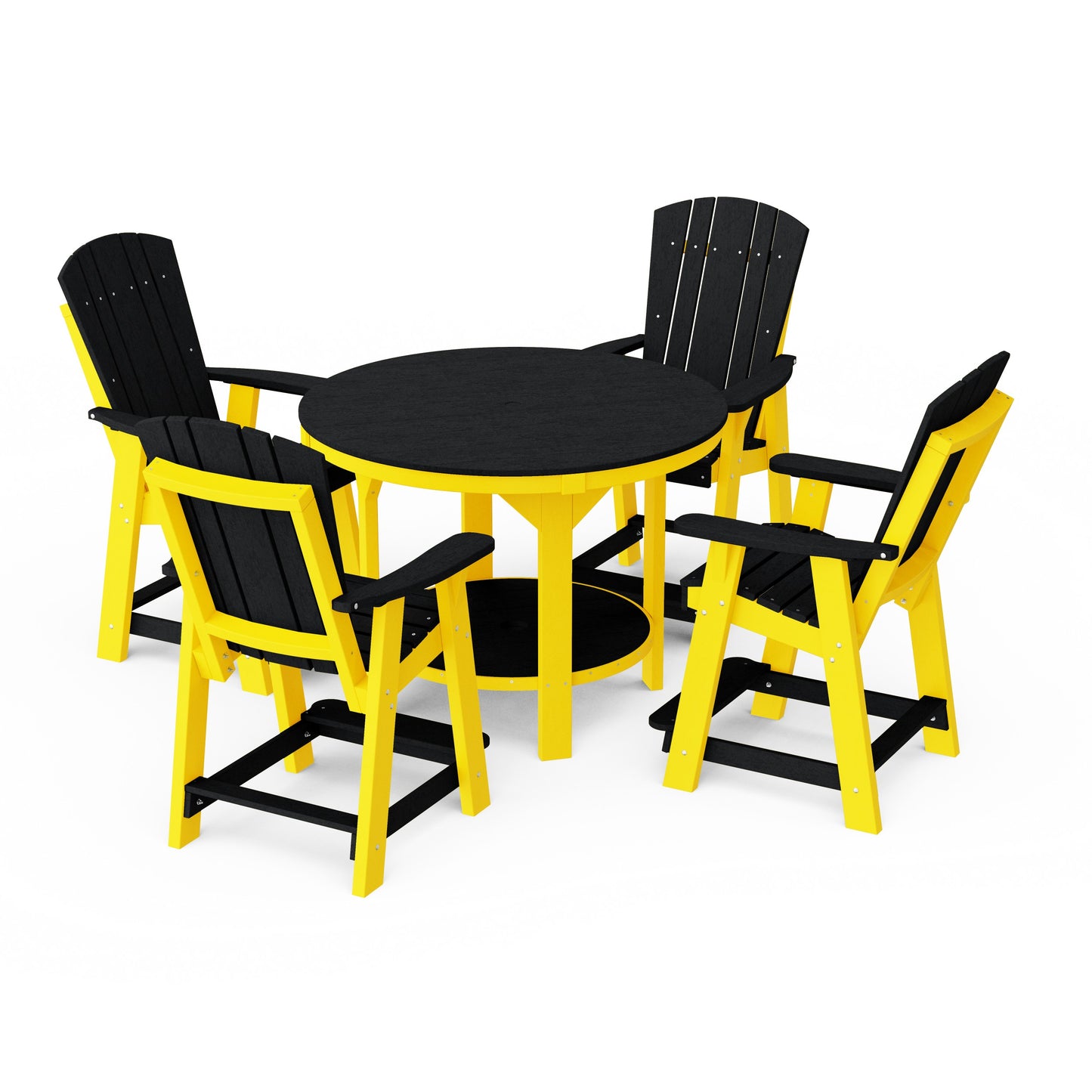 Heritage 5-Piece Round Counter Height Dining Set