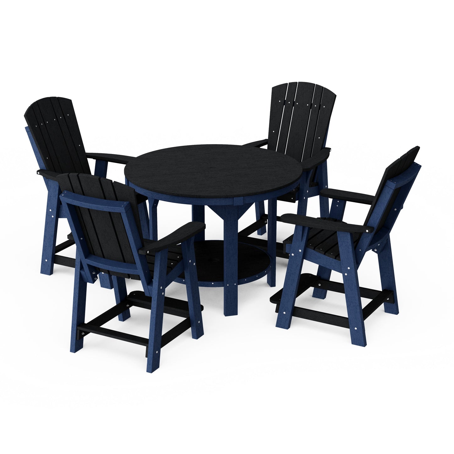 Heritage 5-Piece Round Counter Height Dining Set