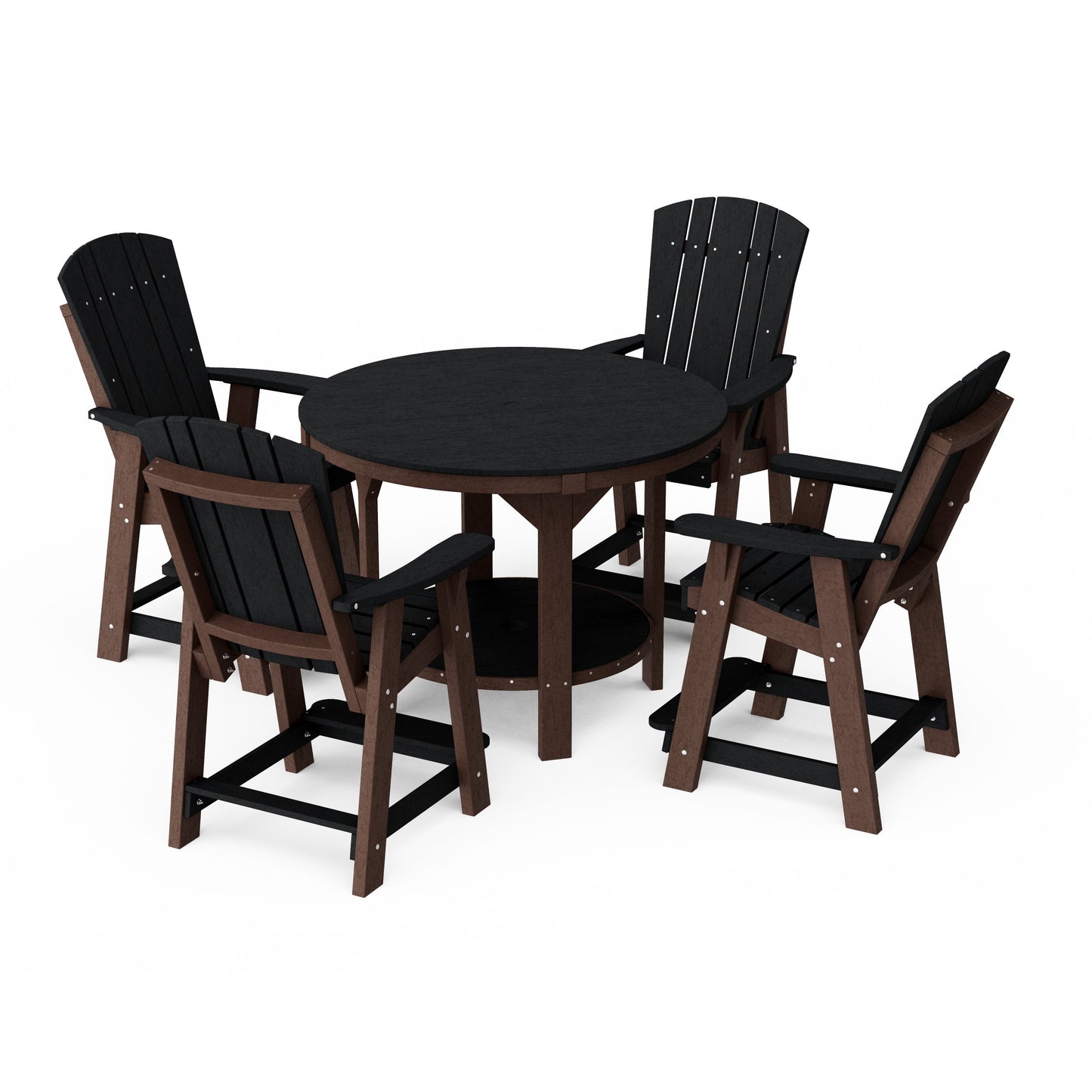 Heritage 5-Piece Round Counter Height Dining Set