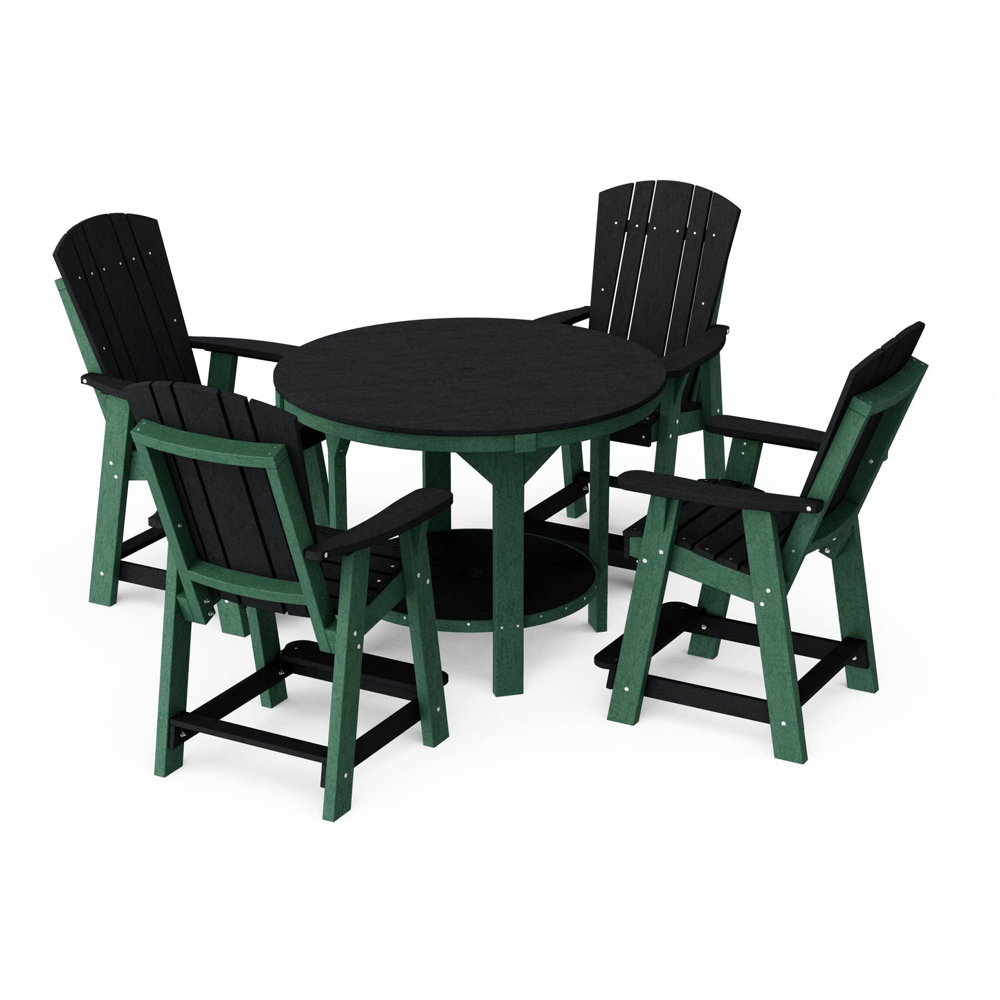 Heritage 5-Piece Round Counter Height Dining Set