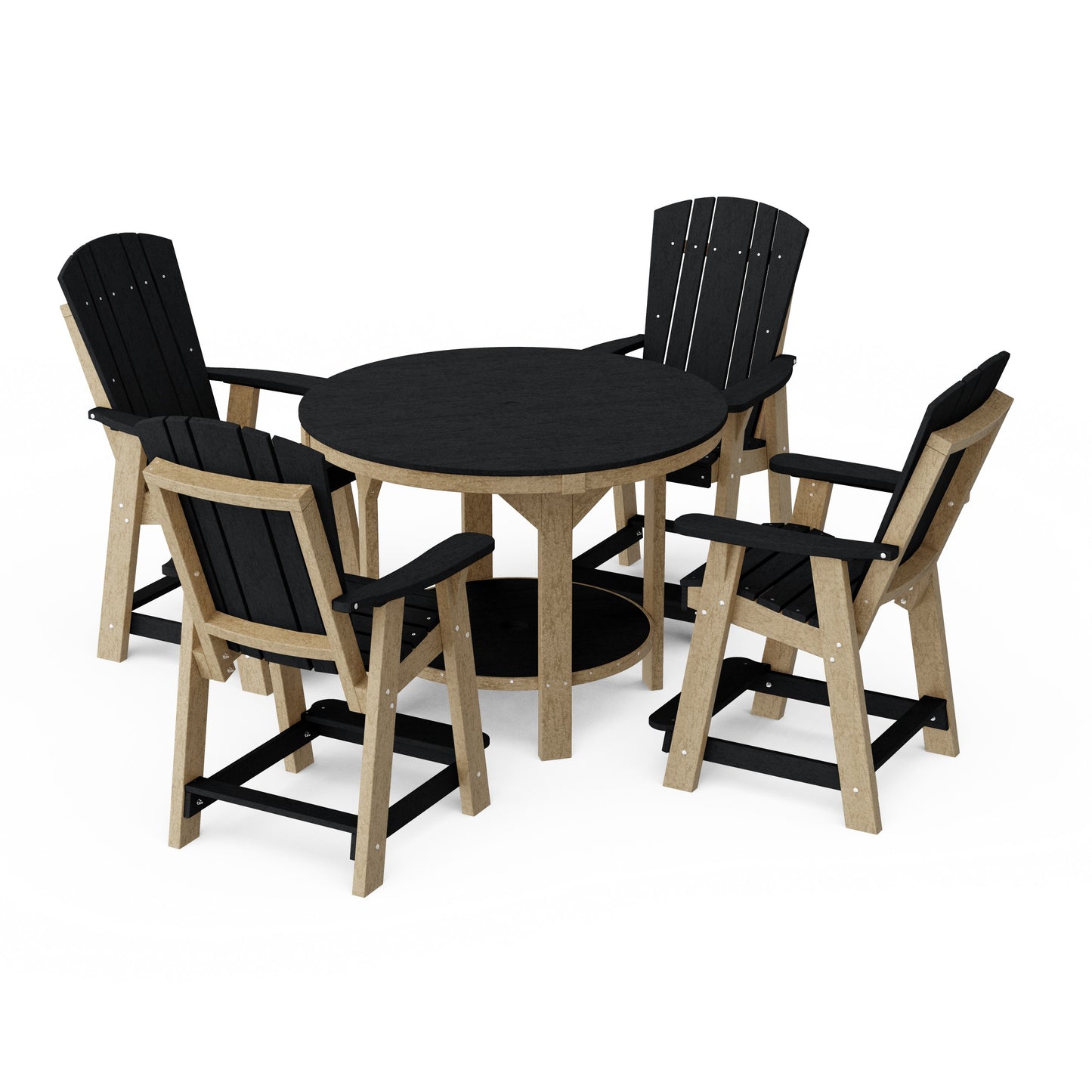 Heritage 5-Piece Round Counter Height Dining Set
