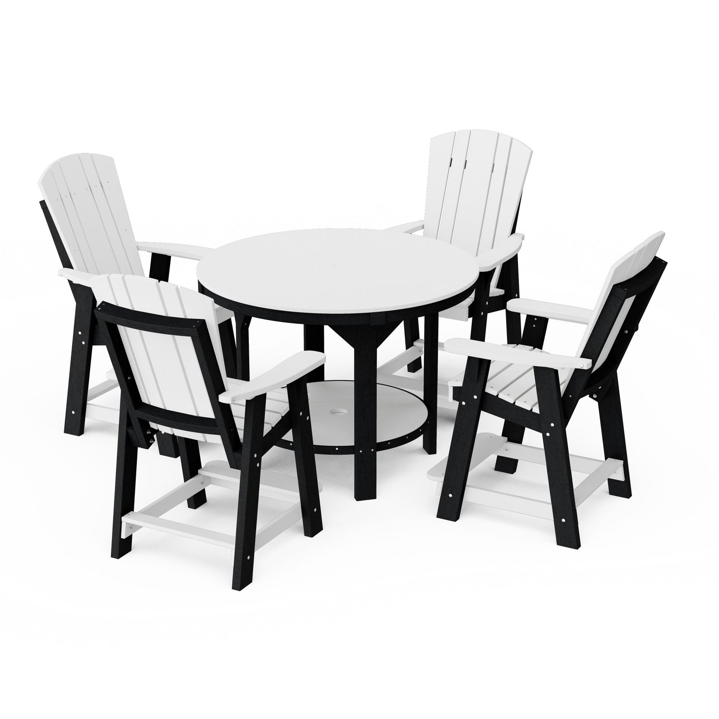 Heritage 5-Piece Round Counter Height Dining Set