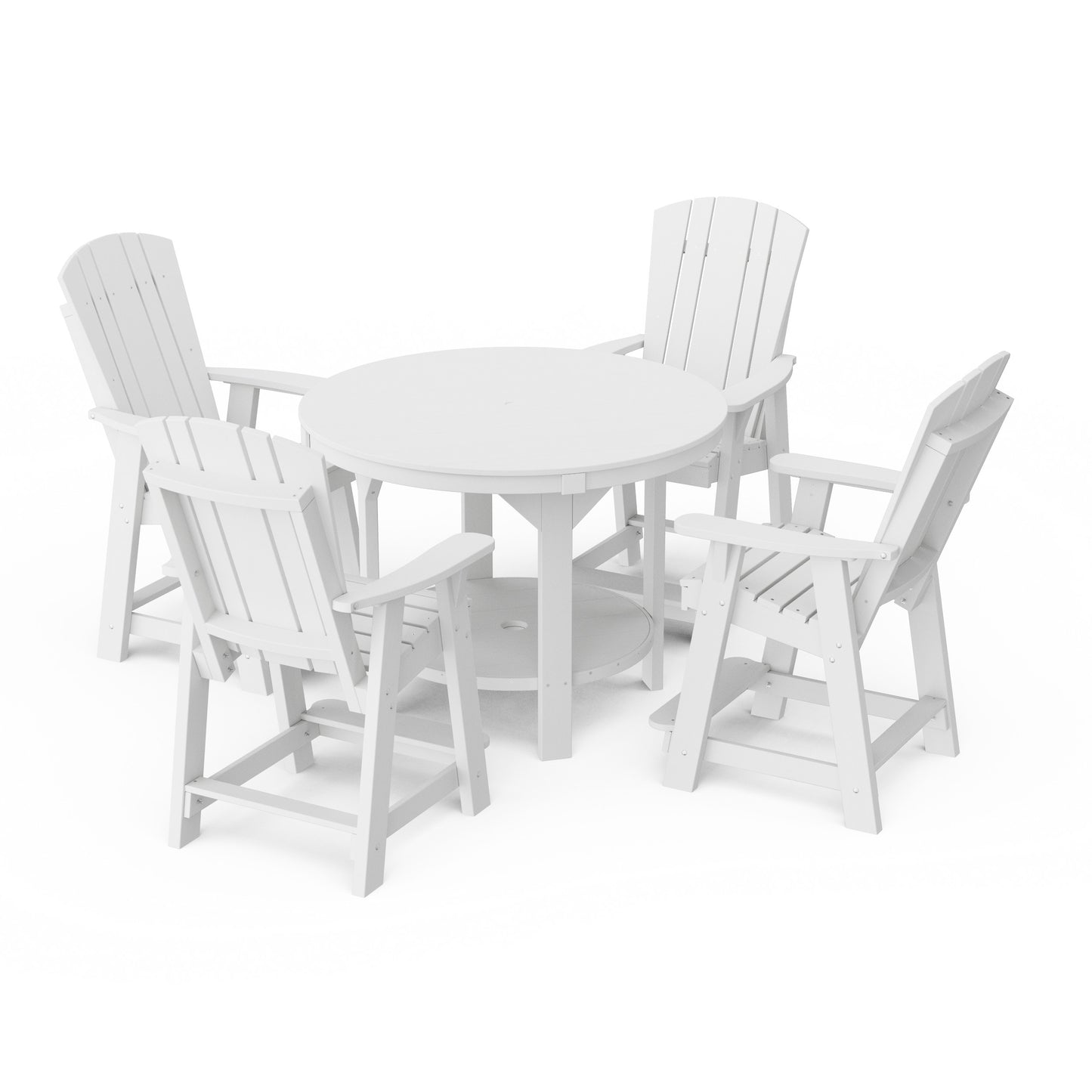 Heritage 5-Piece Round Counter Height Dining Set