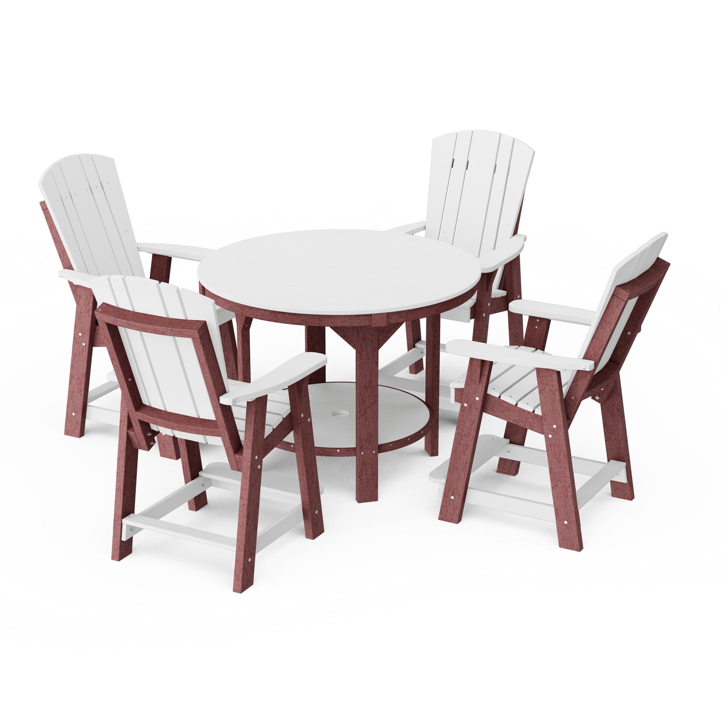 Heritage 5-Piece Round Counter Height Dining Set