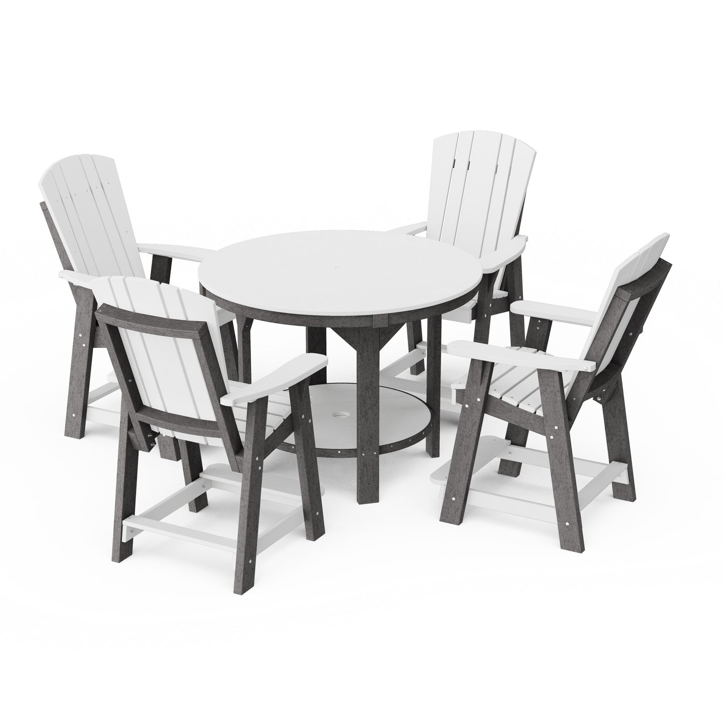 Heritage 5-Piece Round Counter Height Dining Set
