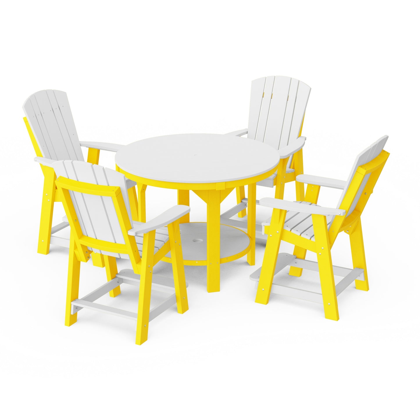Heritage 5-Piece Round Counter Height Dining Set