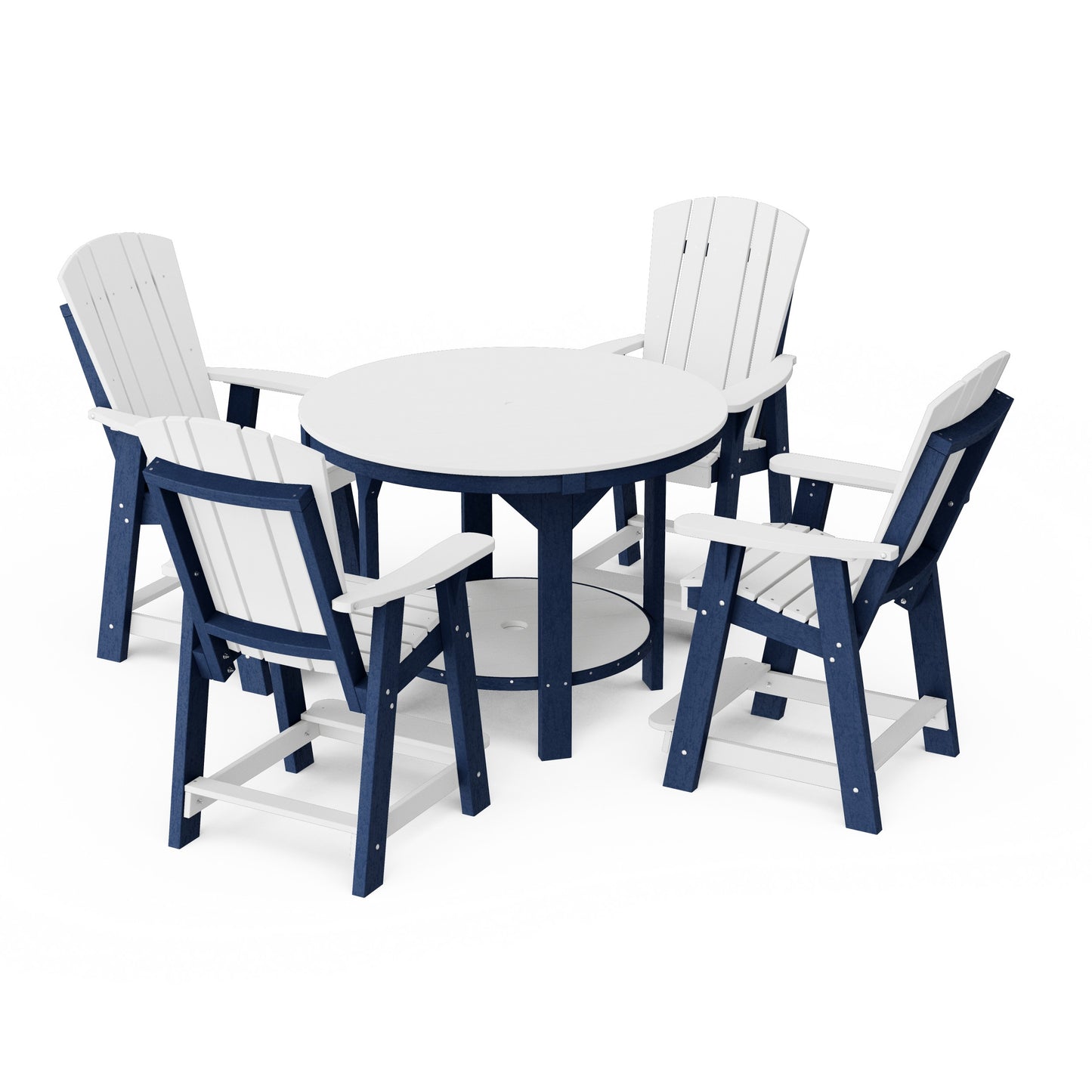 Heritage 5-Piece Round Counter Height Dining Set