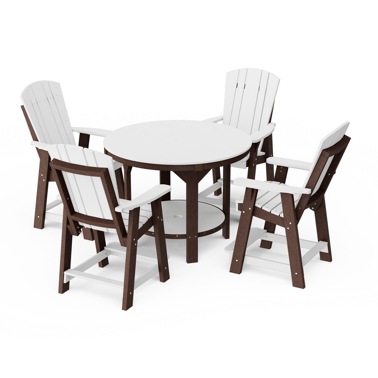 Heritage 5-Piece Round Counter Height Dining Set