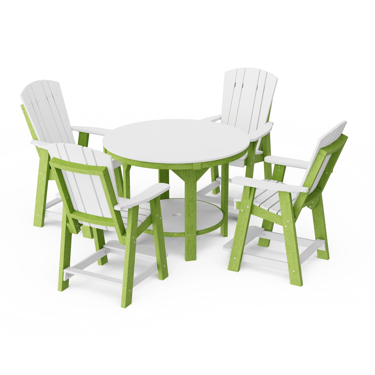 Heritage 5-Piece Round Counter Height Dining Set