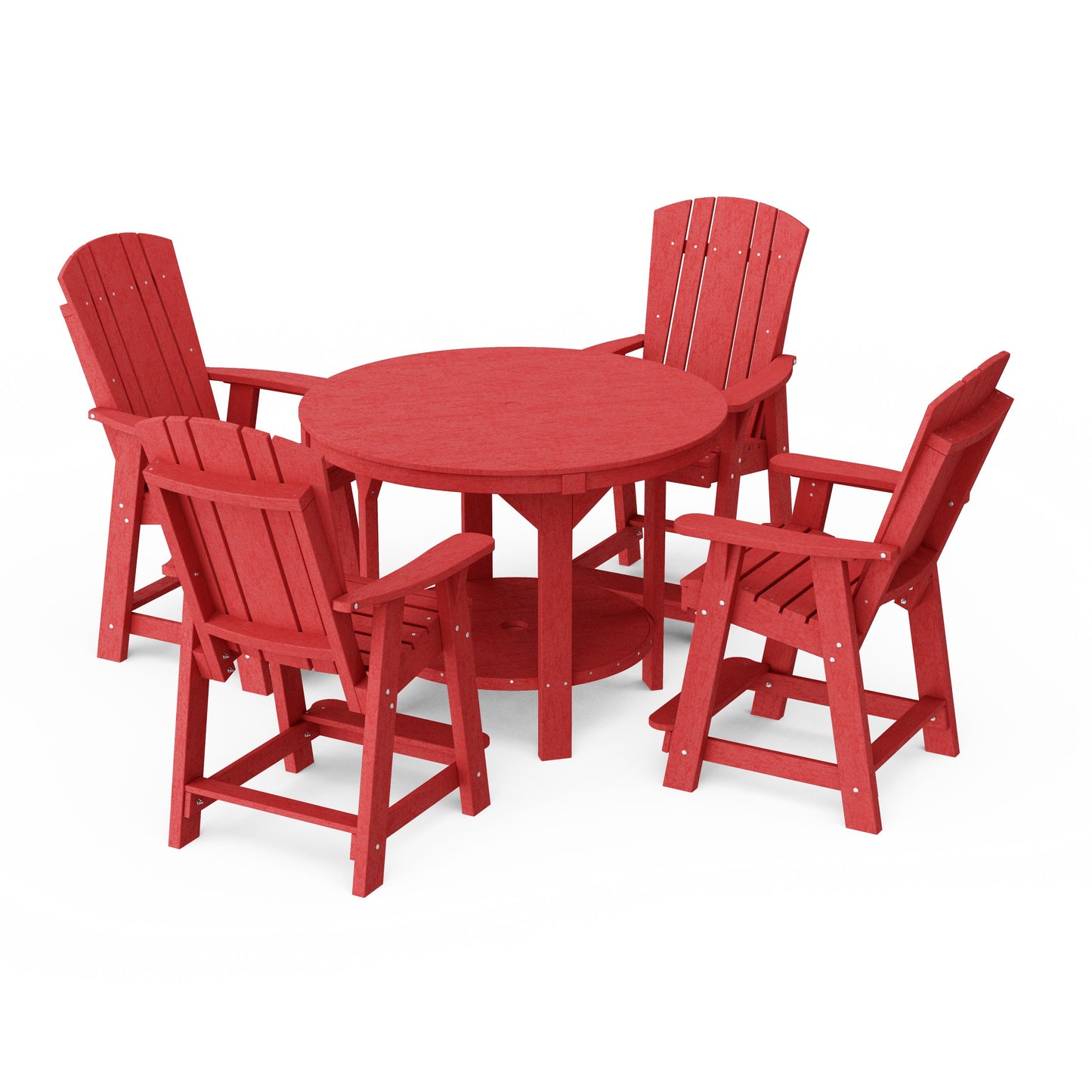 Heritage 5-Piece Round Counter Height Dining Set