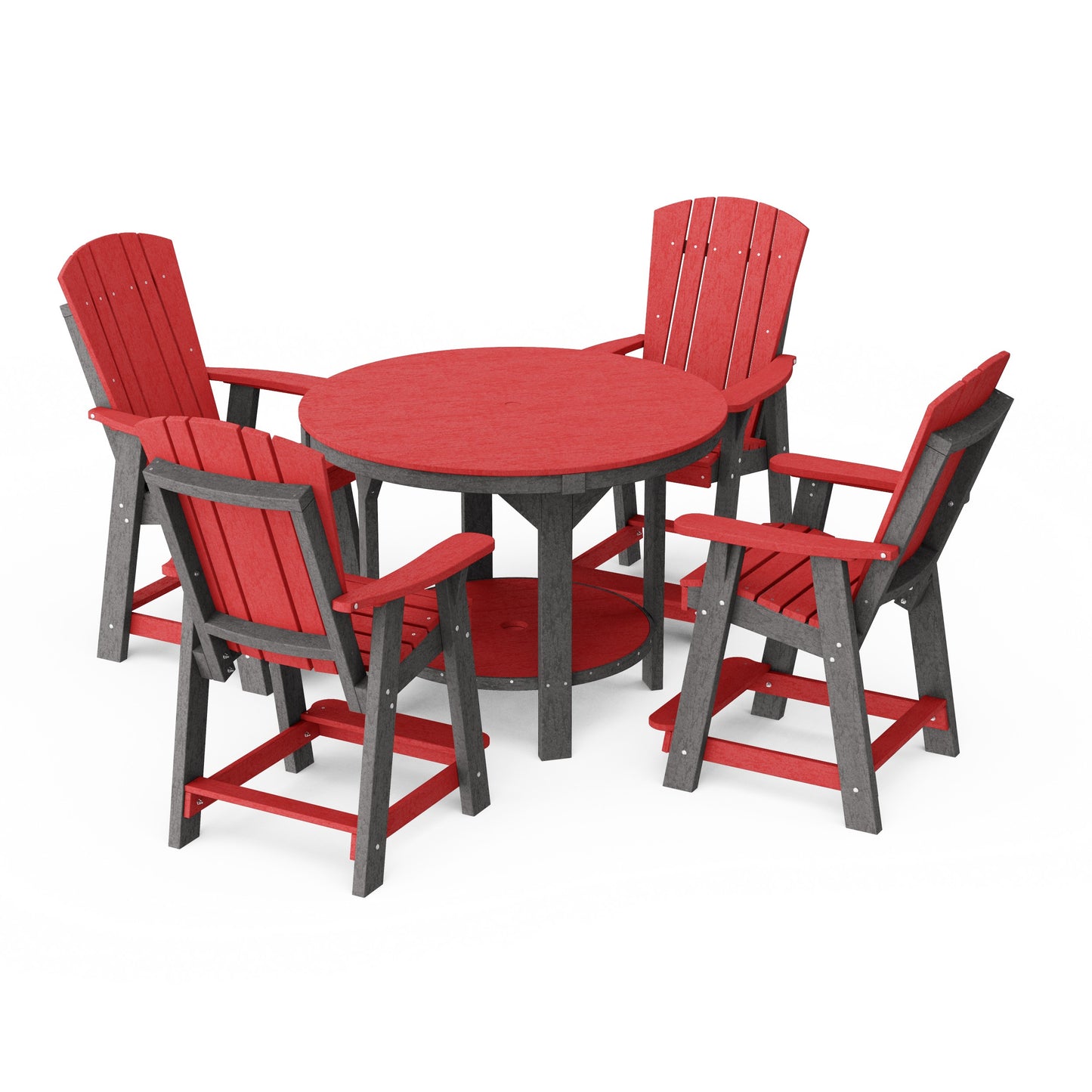 Heritage 5-Piece Round Counter Height Dining Set