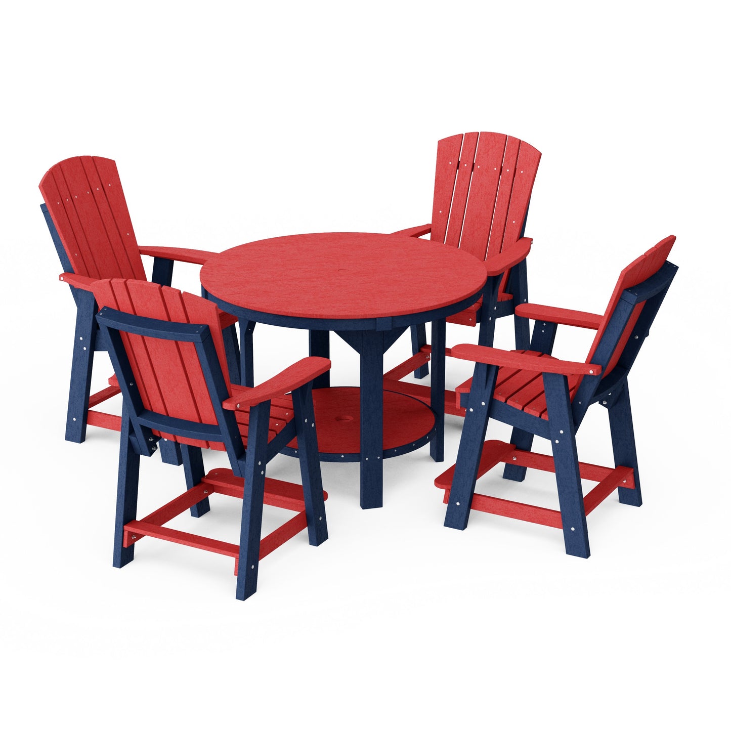 Heritage 5-Piece Round Counter Height Dining Set
