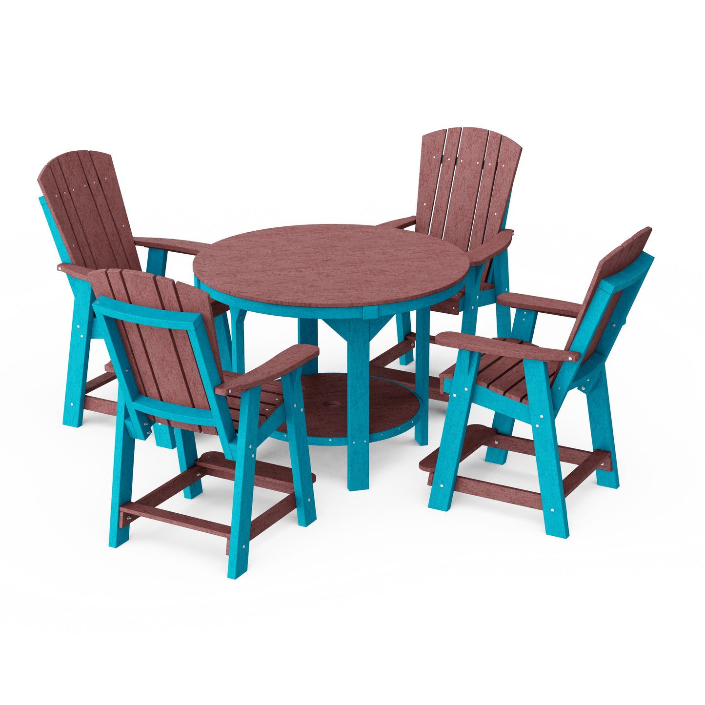 Heritage 5-Piece Round Counter Height Dining Set