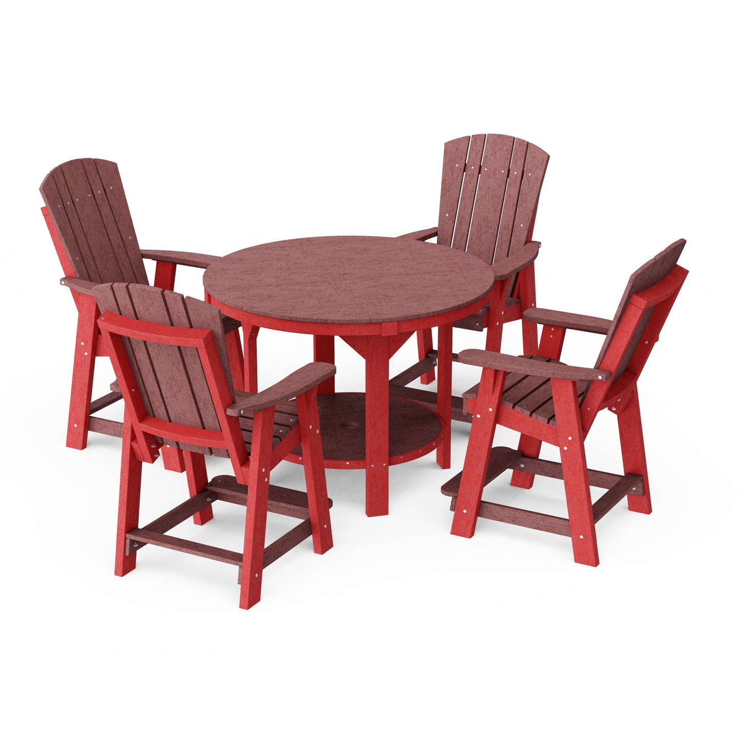 Heritage 5-Piece Round Counter Height Dining Set