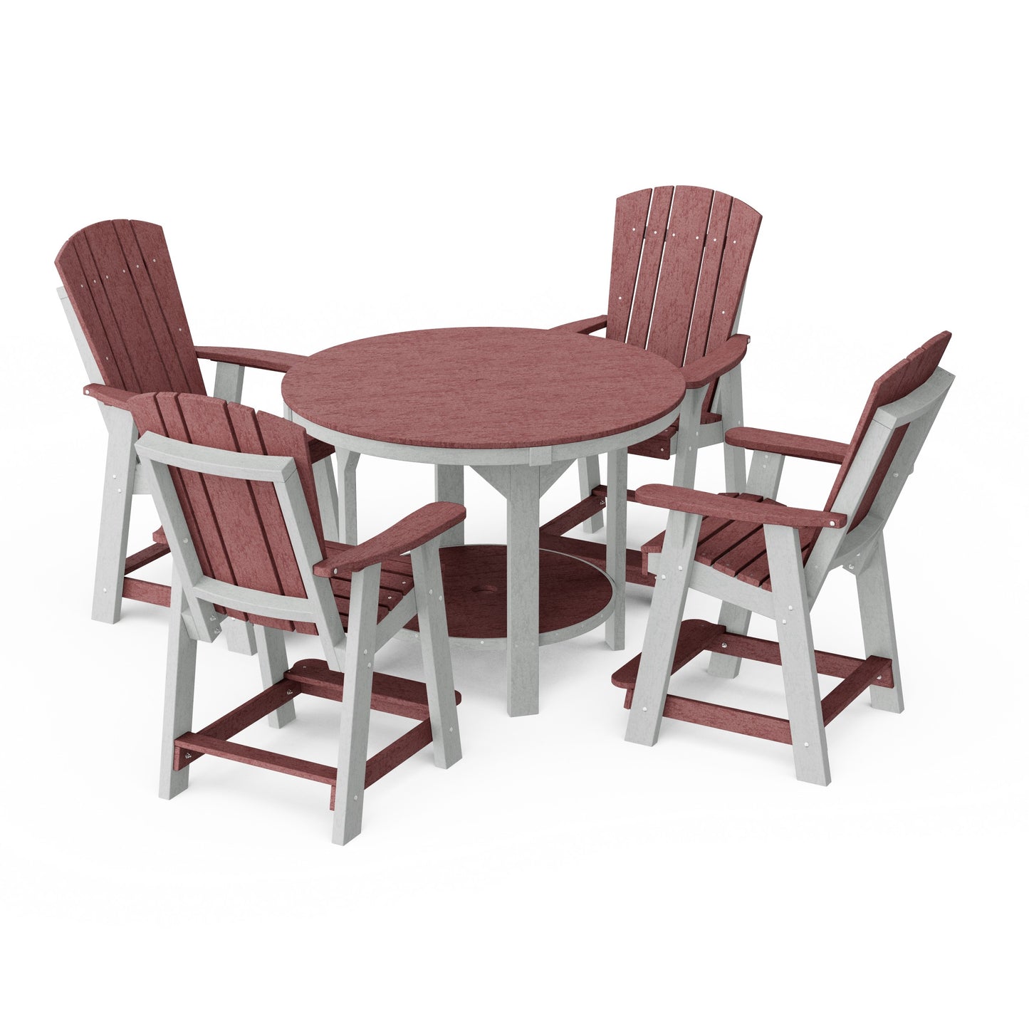 Heritage 5-Piece Round Counter Height Dining Set