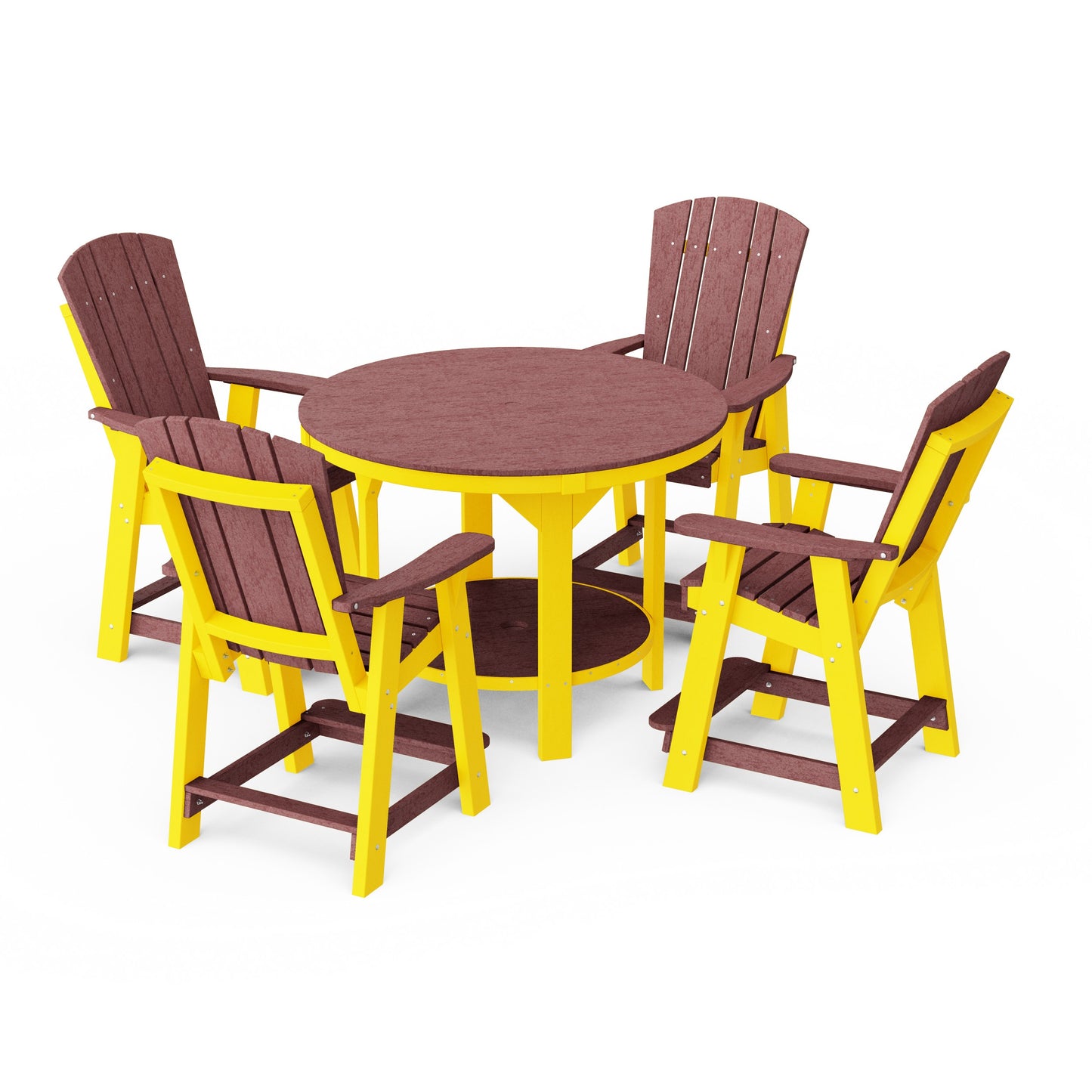 Heritage 5-Piece Round Counter Height Dining Set