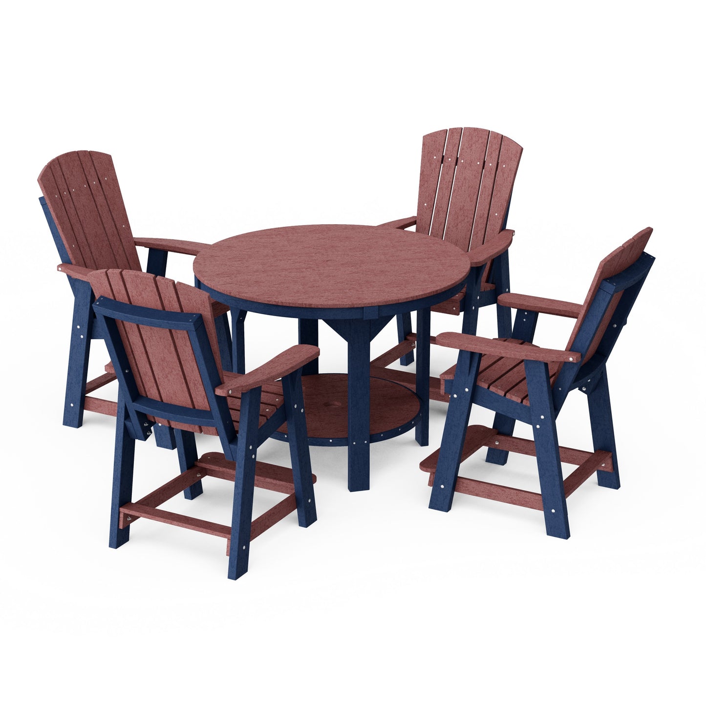 Heritage 5-Piece Round Counter Height Dining Set