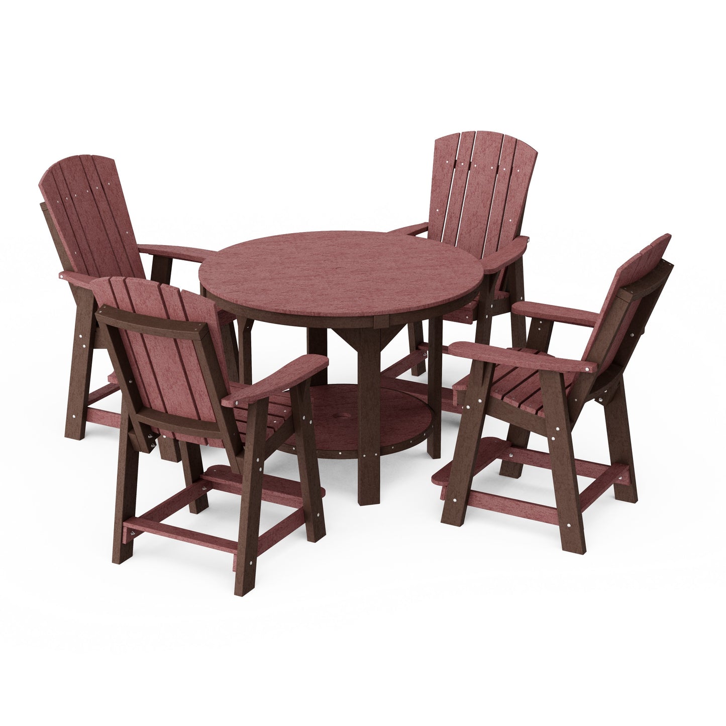 Heritage 5-Piece Round Counter Height Dining Set