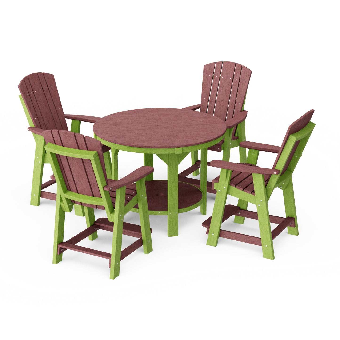 Heritage 5-Piece Round Counter Height Dining Set