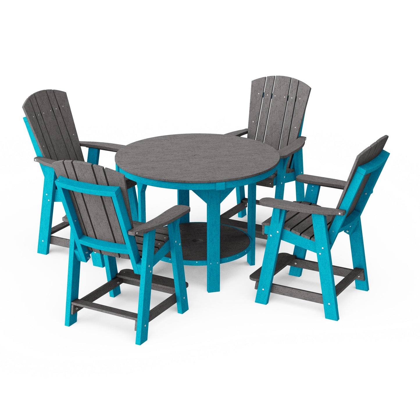 Heritage 5-Piece Round Counter Height Dining Set