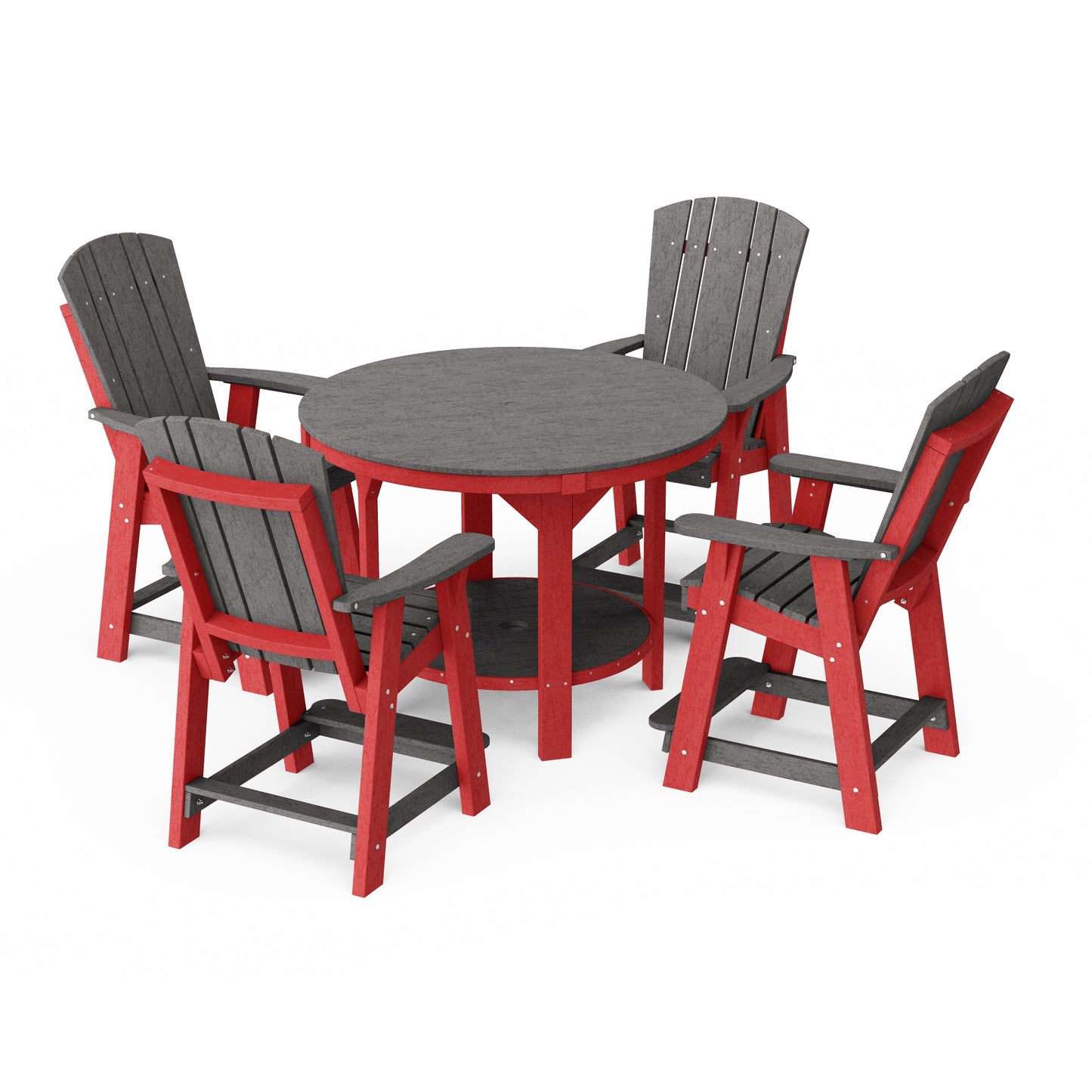 Heritage 5-Piece Round Counter Height Dining Set