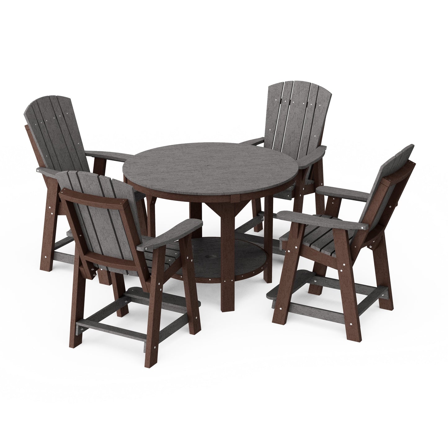 Heritage 5-Piece Round Counter Height Dining Set