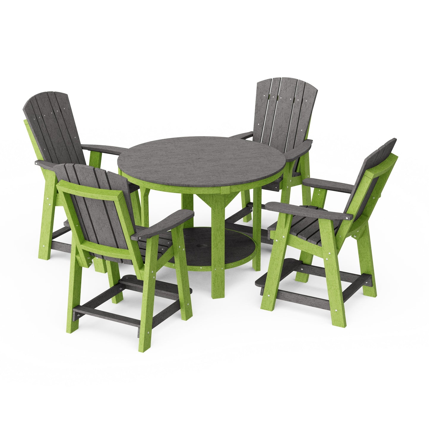 Heritage 5-Piece Round Counter Height Dining Set