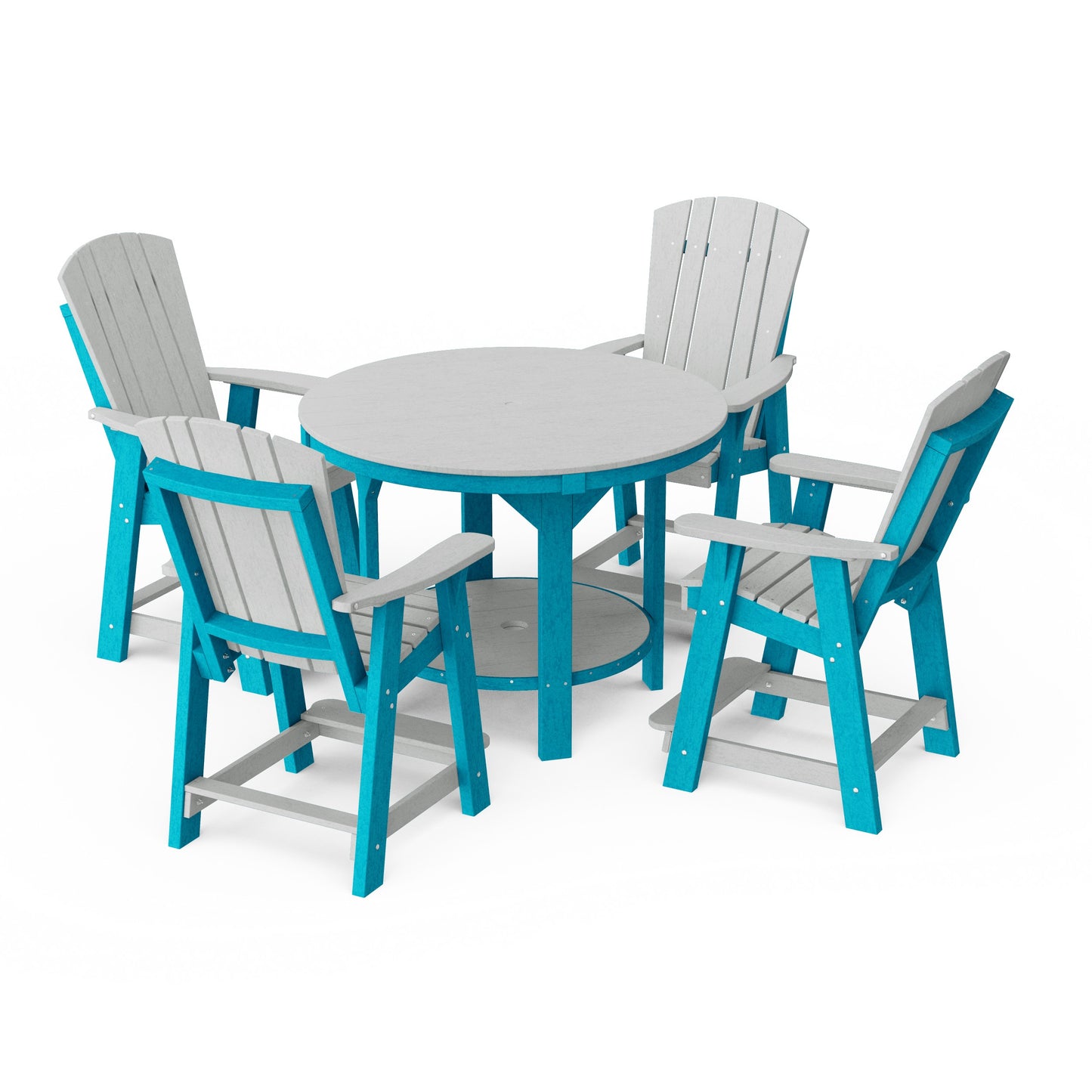 Heritage 5-Piece Round Counter Height Dining Set