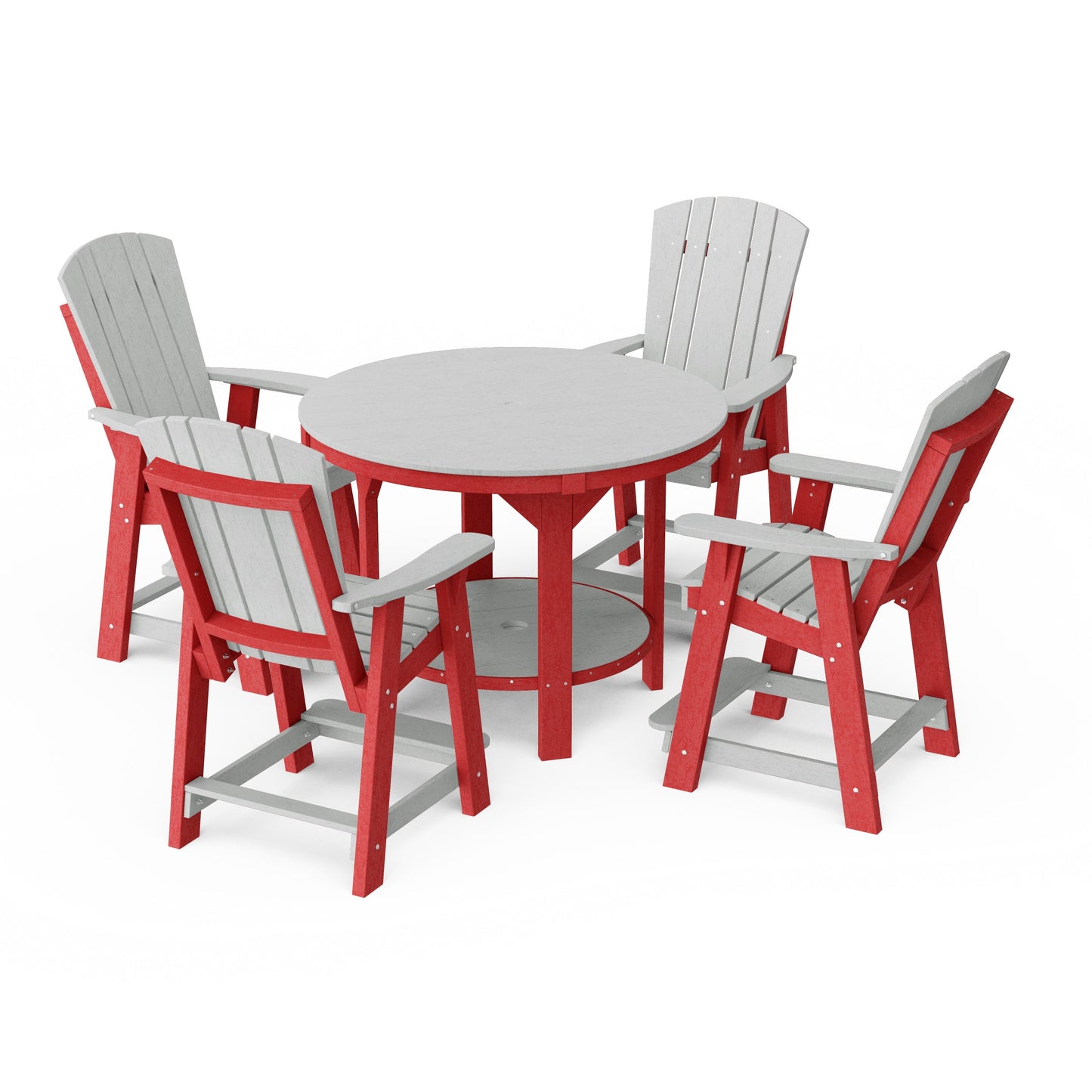 Heritage 5-Piece Round Counter Height Dining Set