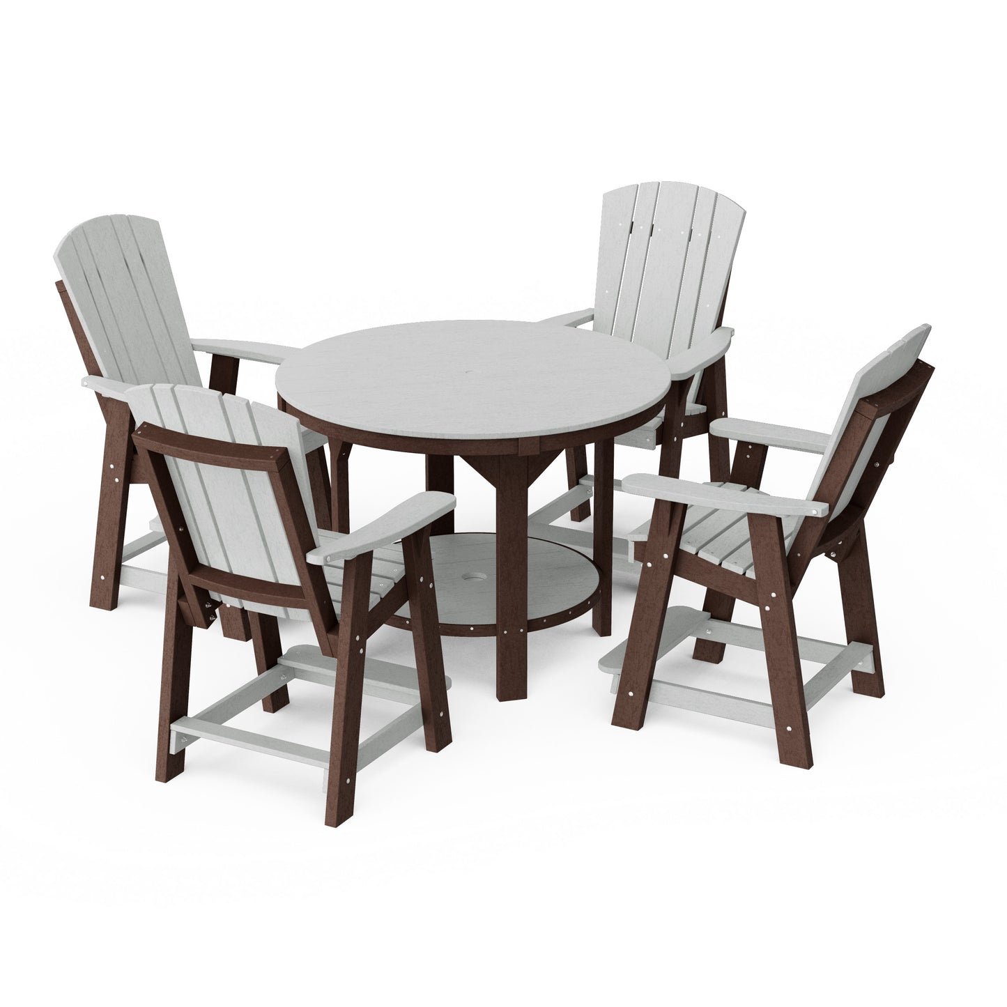 Heritage 5-Piece Round Counter Height Dining Set