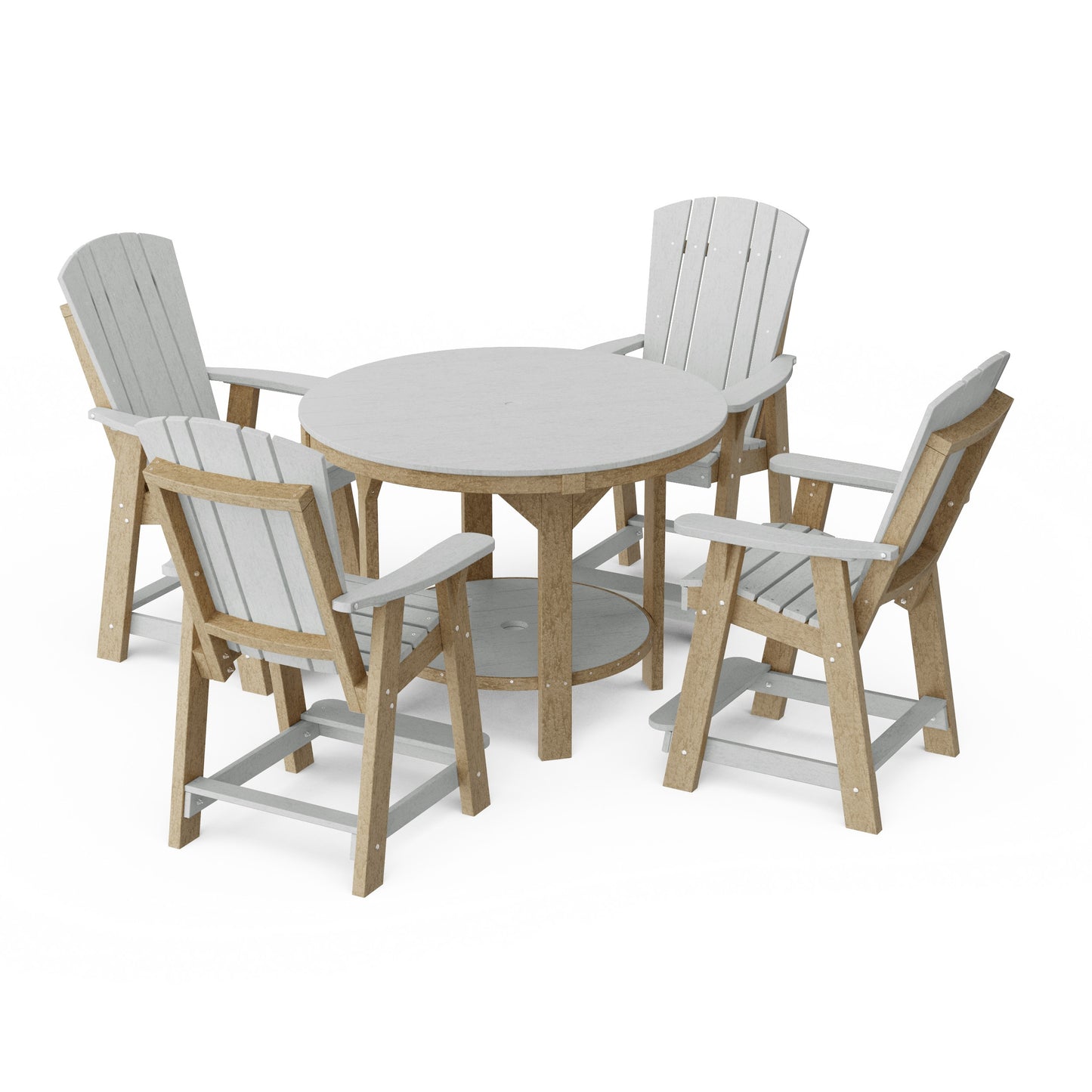 Heritage 5-Piece Round Counter Height Dining Set