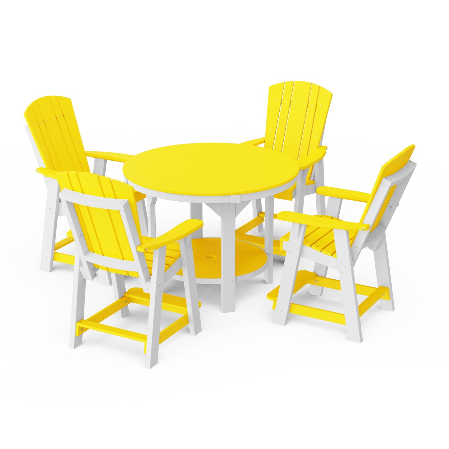 Heritage 5-Piece Round Counter Height Dining Set