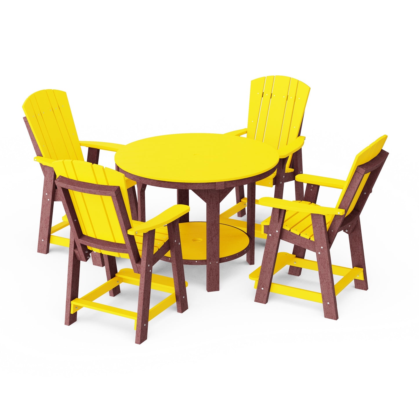 Heritage 5-Piece Round Counter Height Dining Set