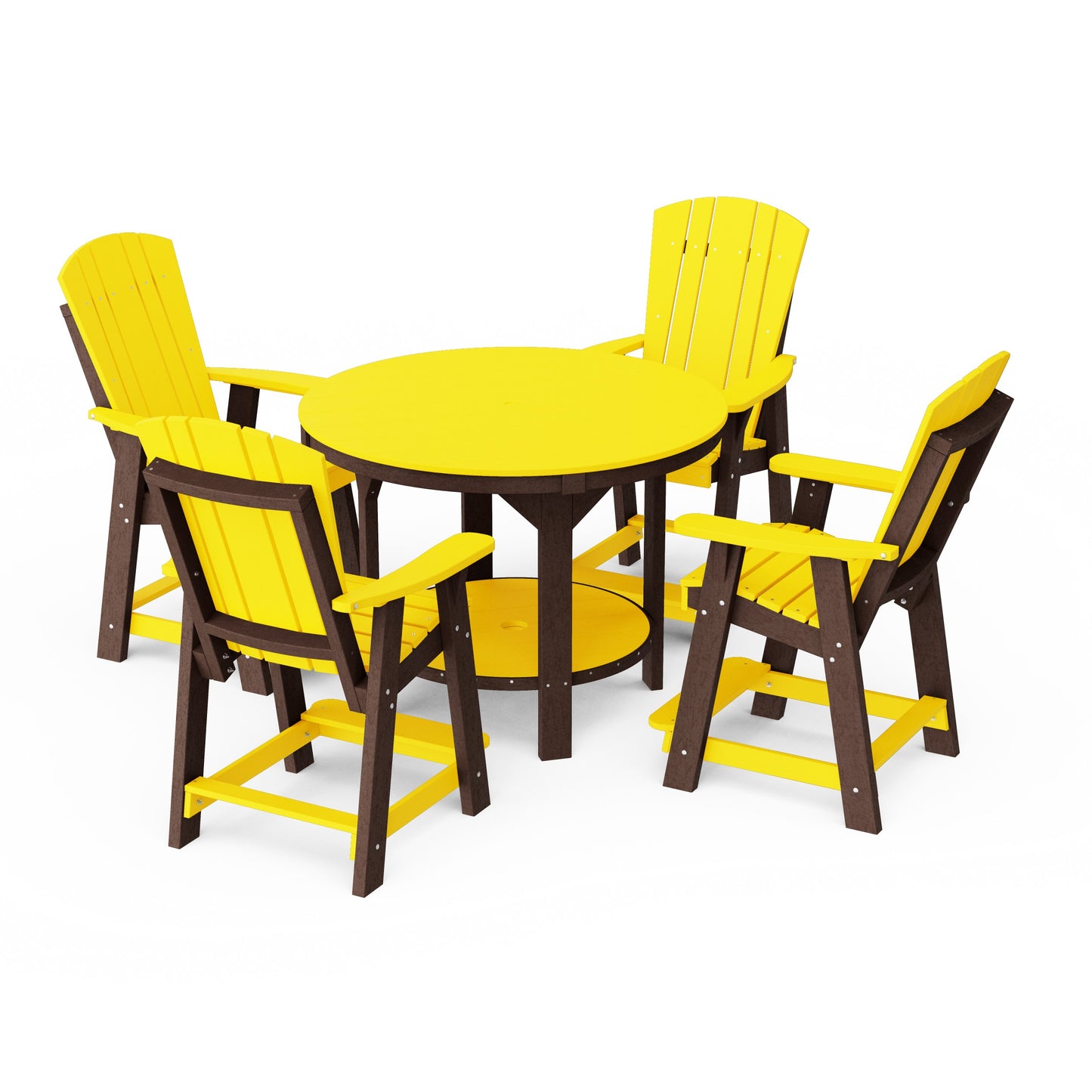 Heritage 5-Piece Round Counter Height Dining Set
