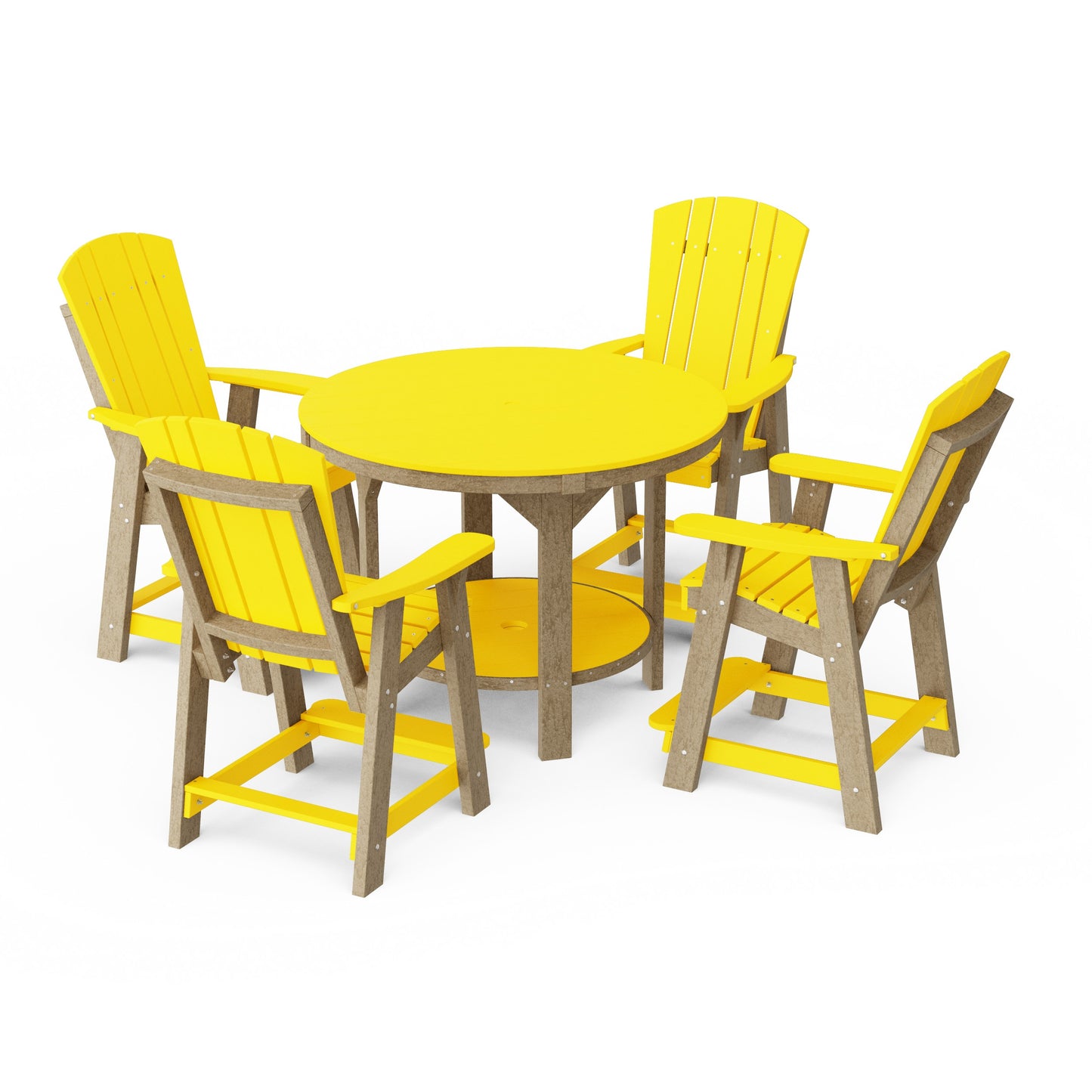 Heritage 5-Piece Round Counter Height Dining Set