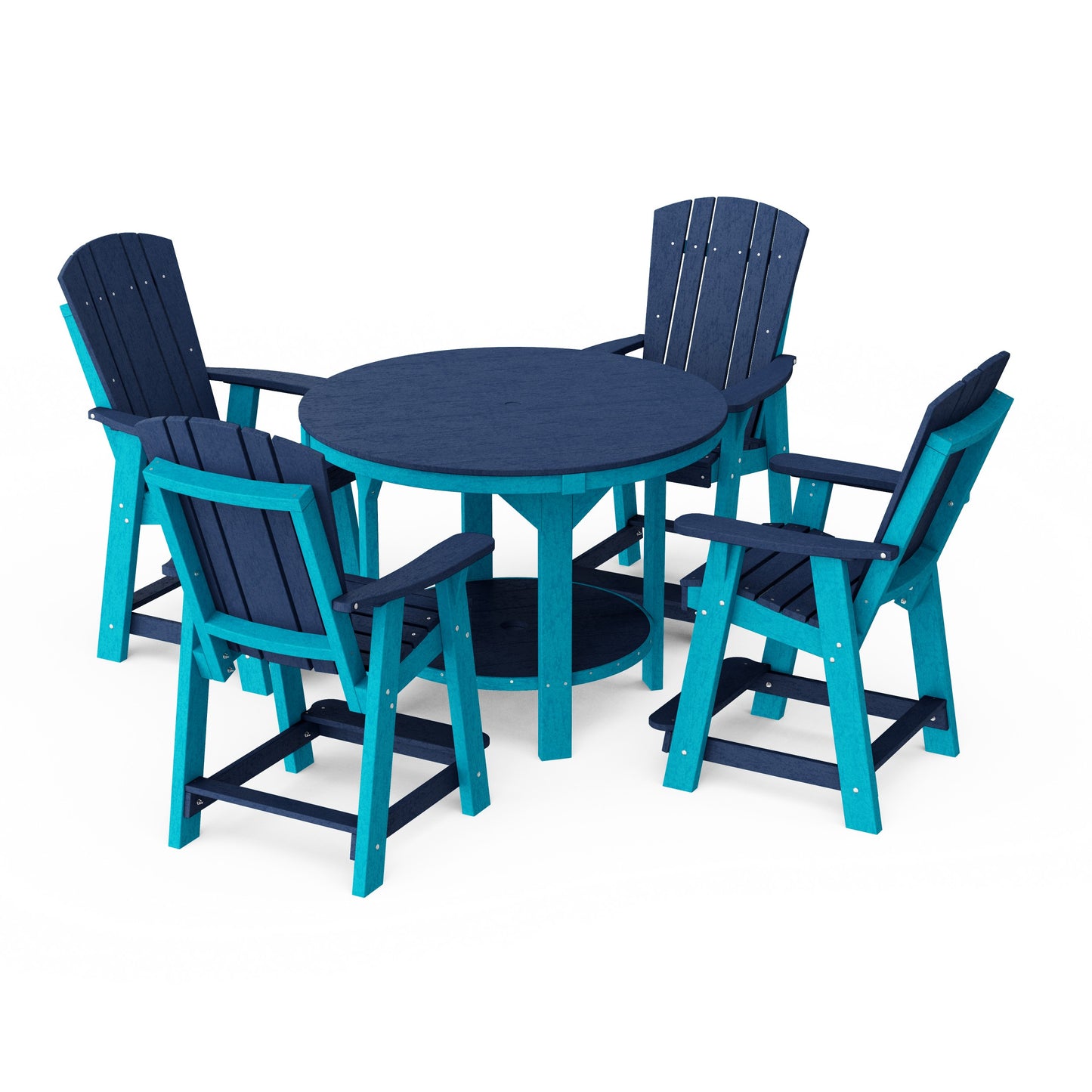 Heritage 5-Piece Round Counter Height Dining Set