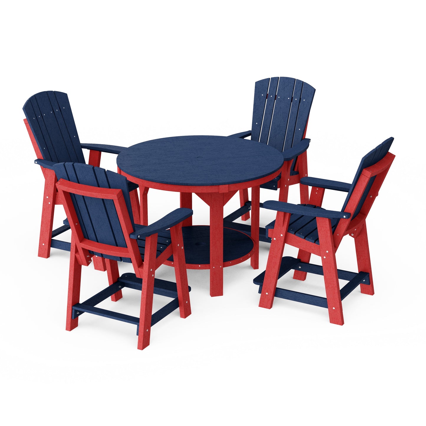 Heritage 5-Piece Round Counter Height Dining Set