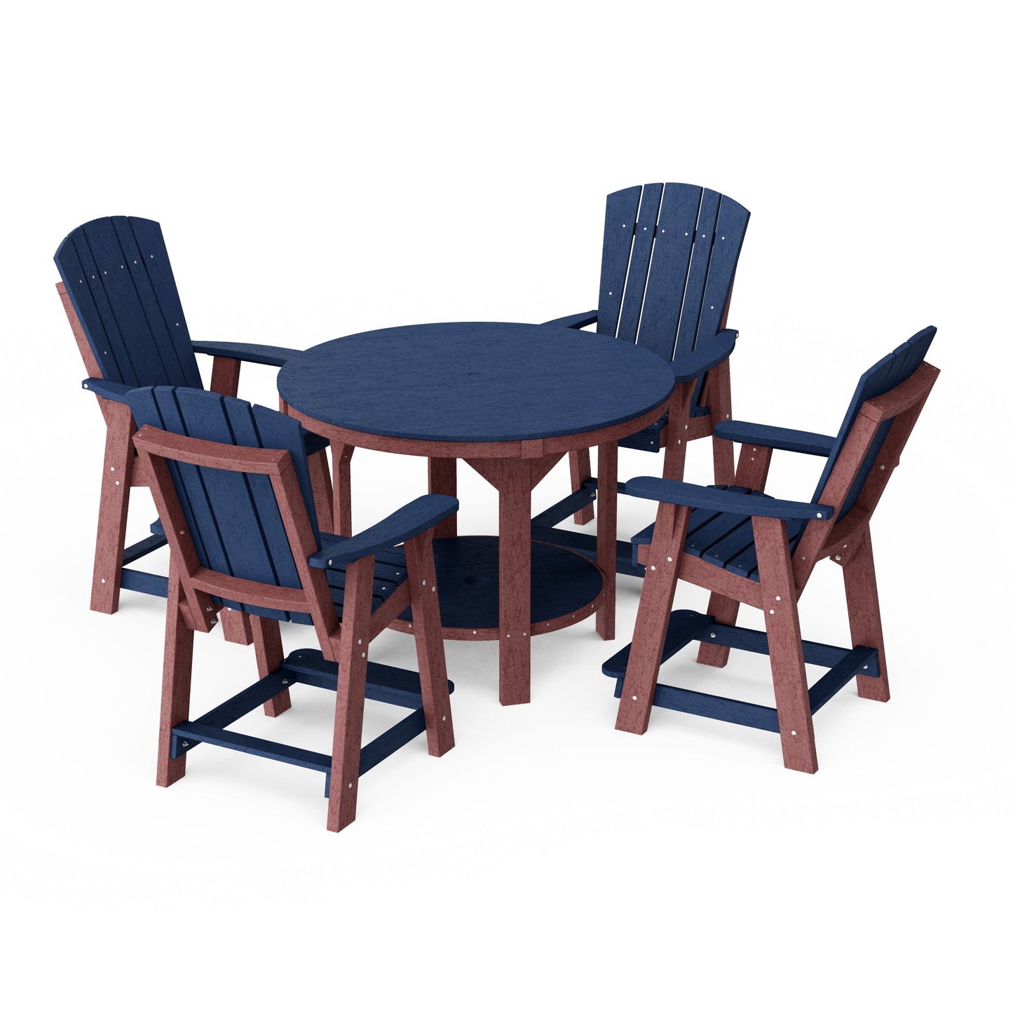 Heritage 5-Piece Round Counter Height Dining Set
