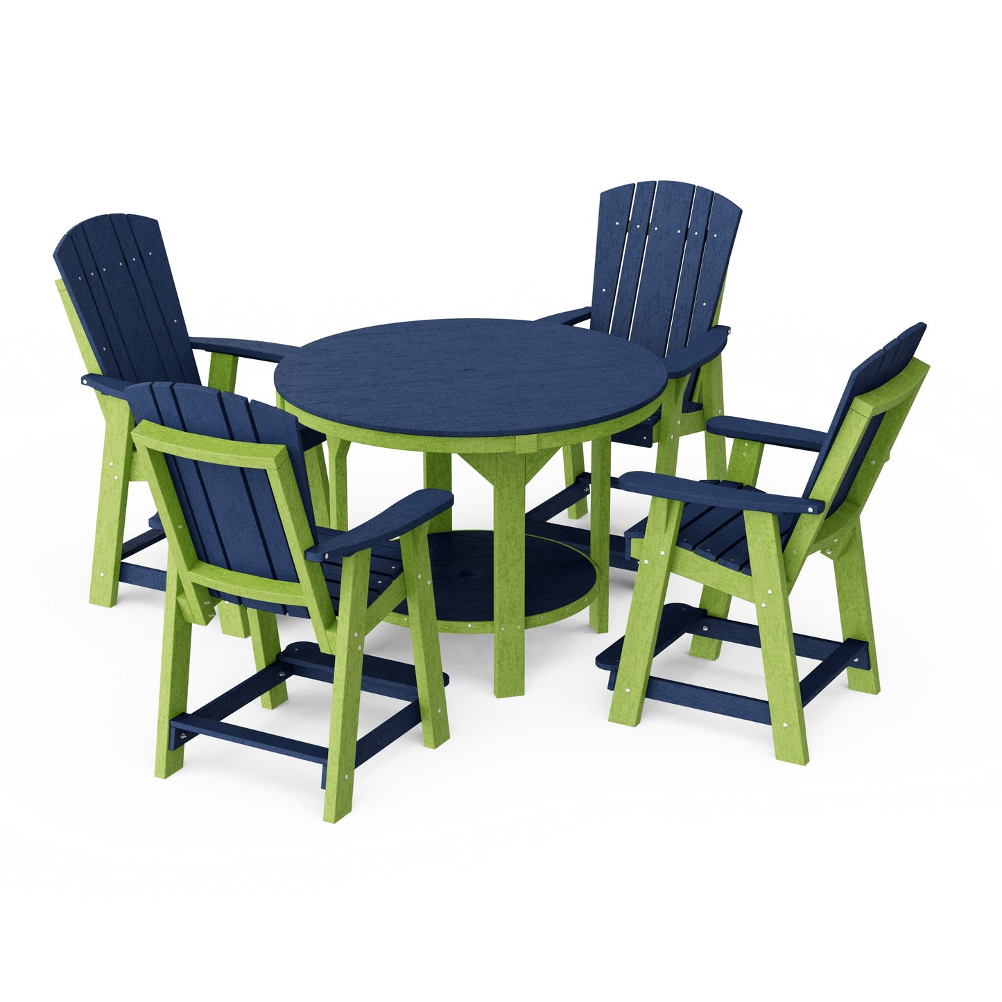 Heritage 5-Piece Round Counter Height Dining Set
